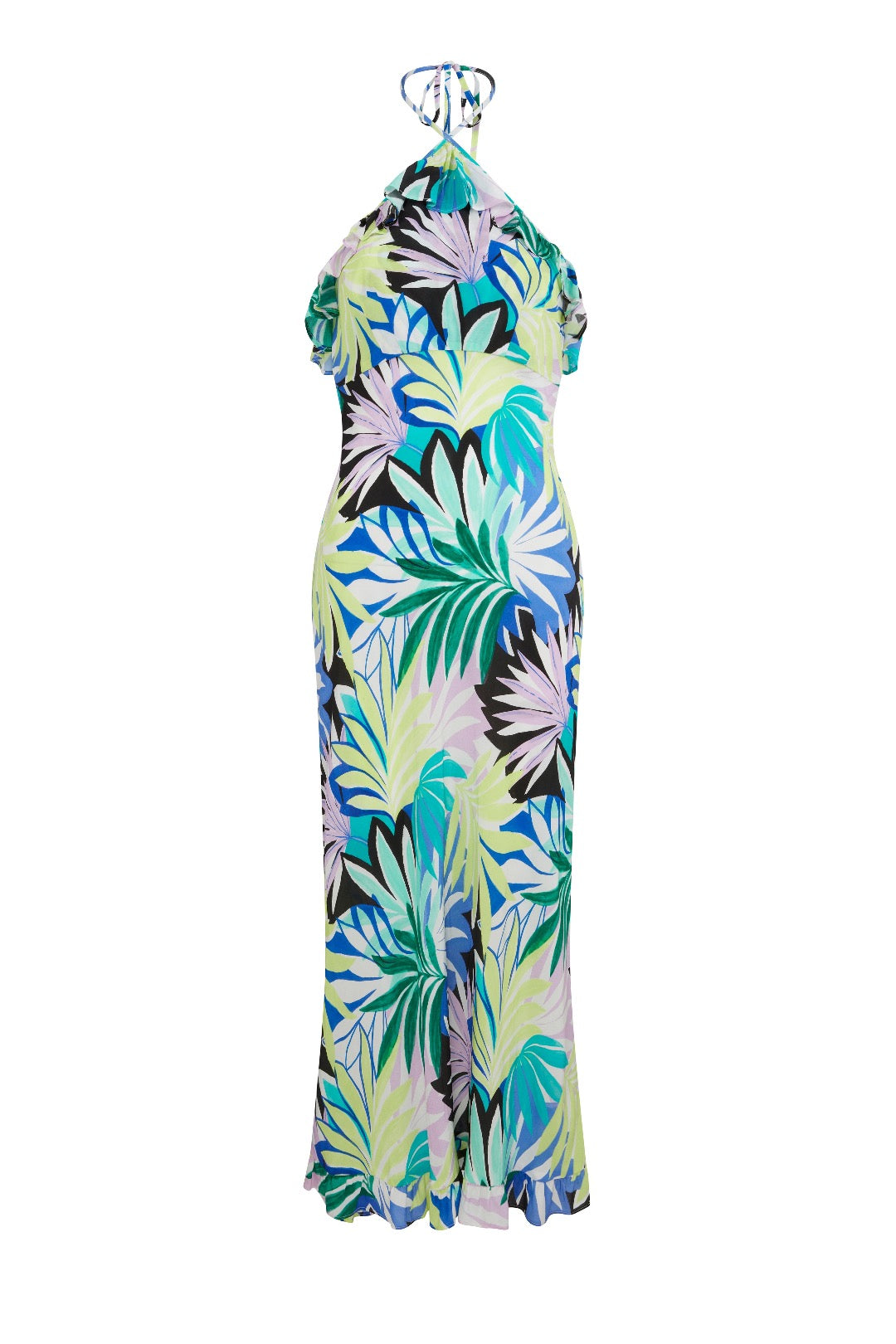 Women’s Green / Blue Gabriella Dress Tropical Extra Small Fresha London