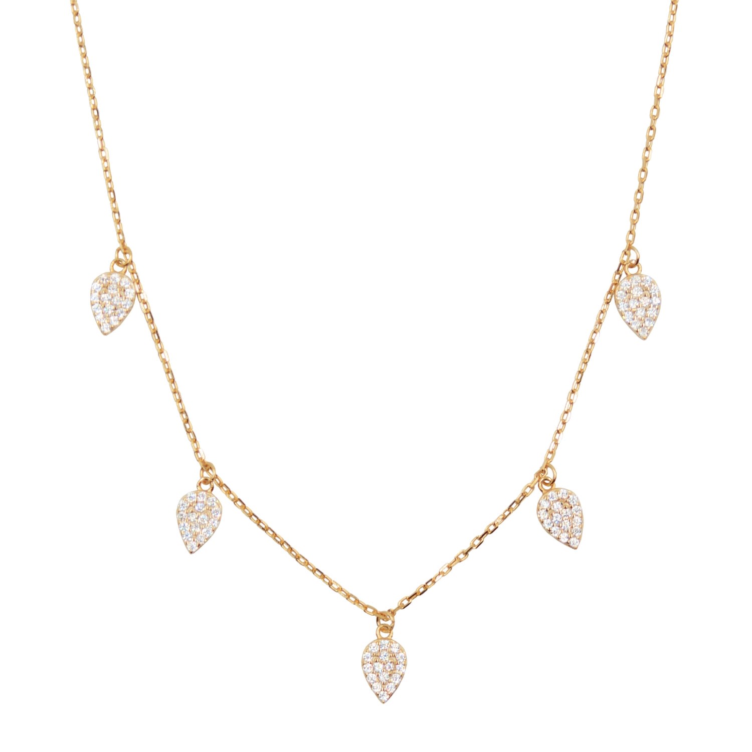 Women’s Blessings Leaf Choker Necklace In Rose Gold Kamaria