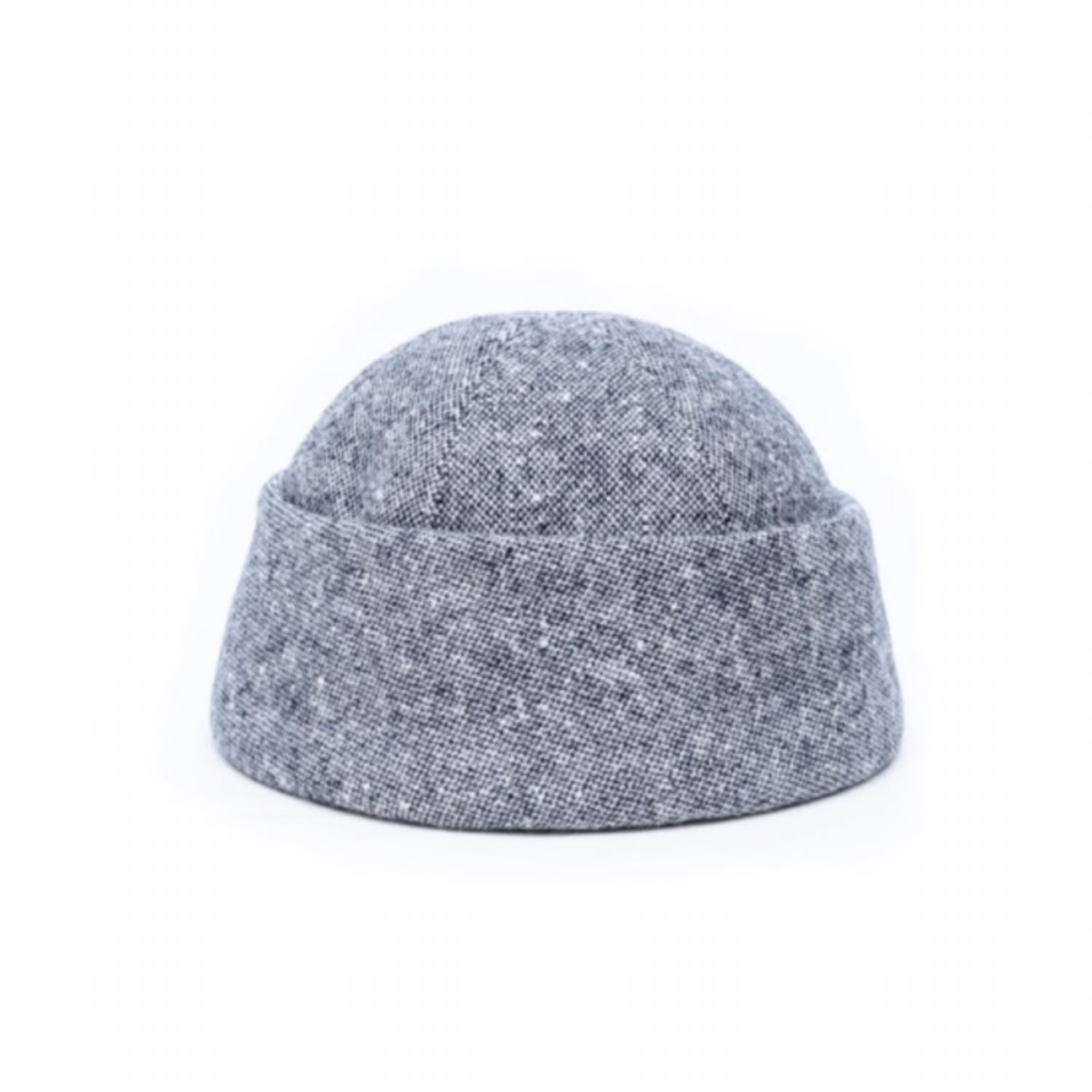 Men’s Grey Beanie Wool - Caviar 56Cm Anthony Peto