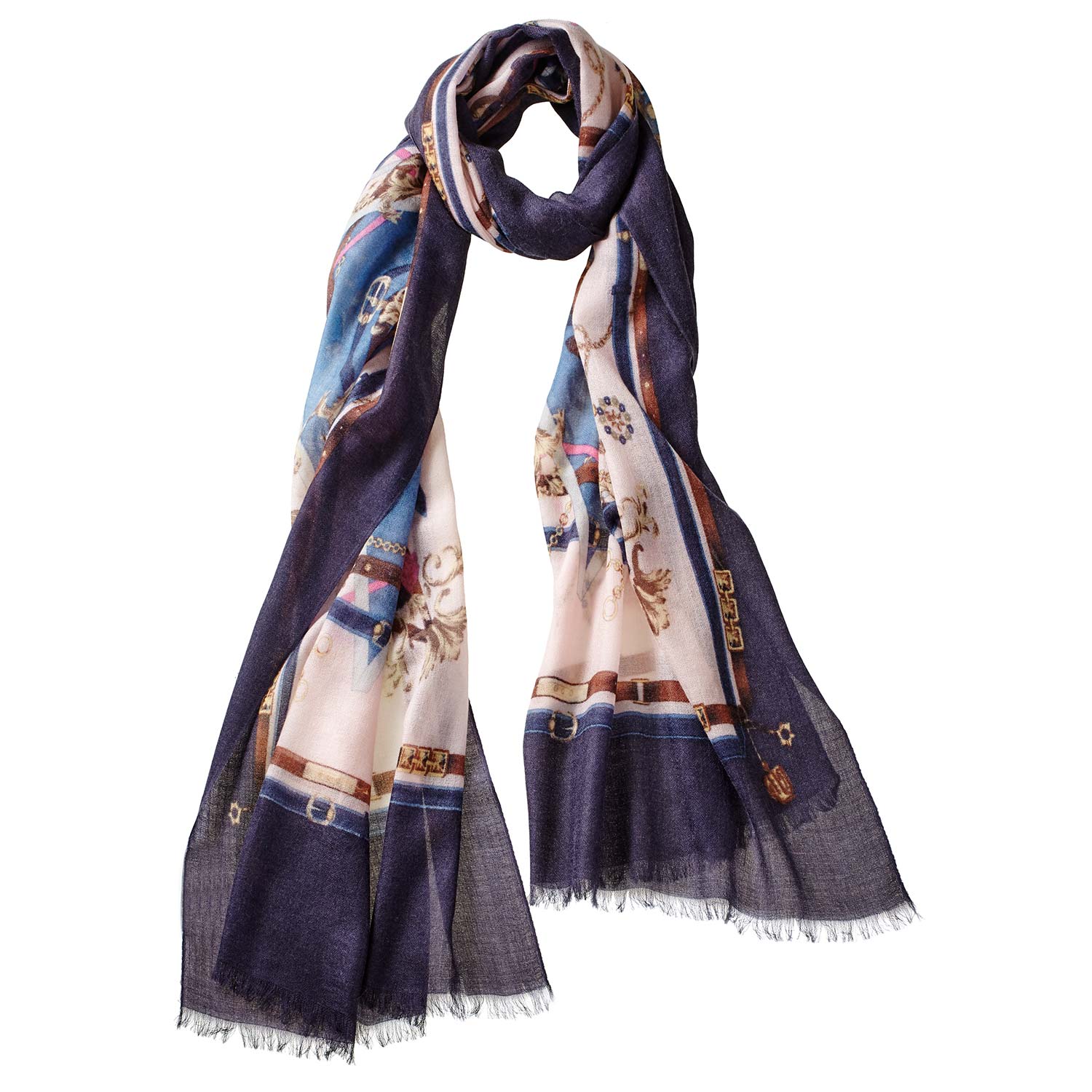 Women’s Alpine Cashmere French Lily Scarf - Blush