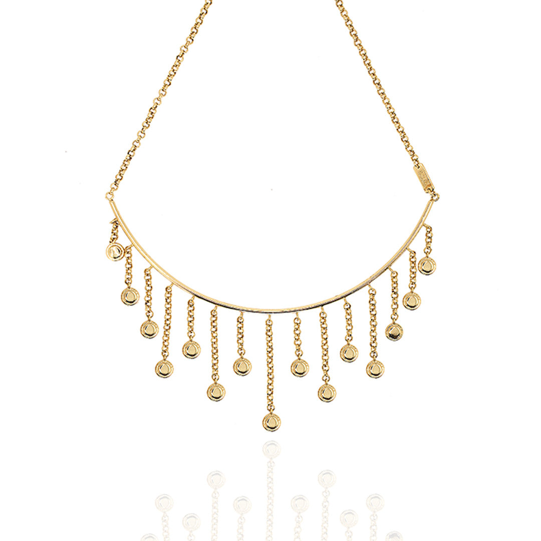 Women’s Gold Talia Frontal Fringe Necklace Syd and Pia Nyc