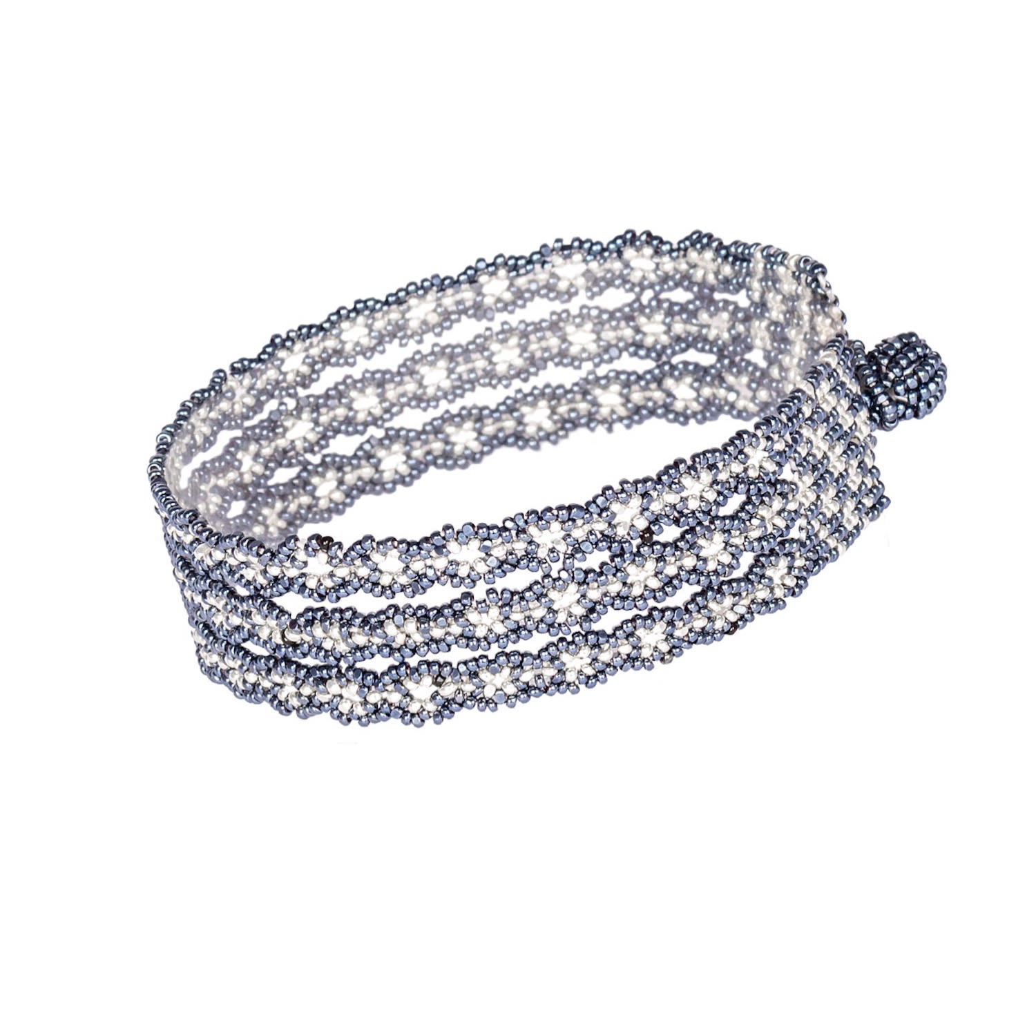 Women’s Triple Chain Bracelet - Metallic Gray, Silver Kuu