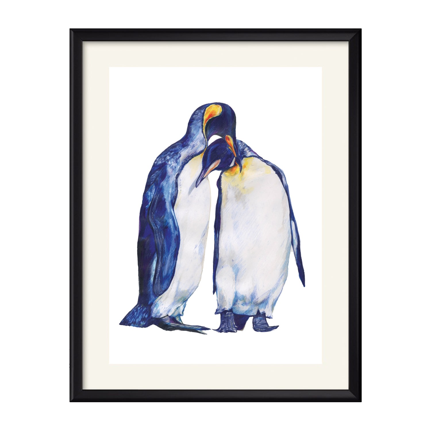 Blue Penguins Art Print Claudine O’sullivan Illustration & Design