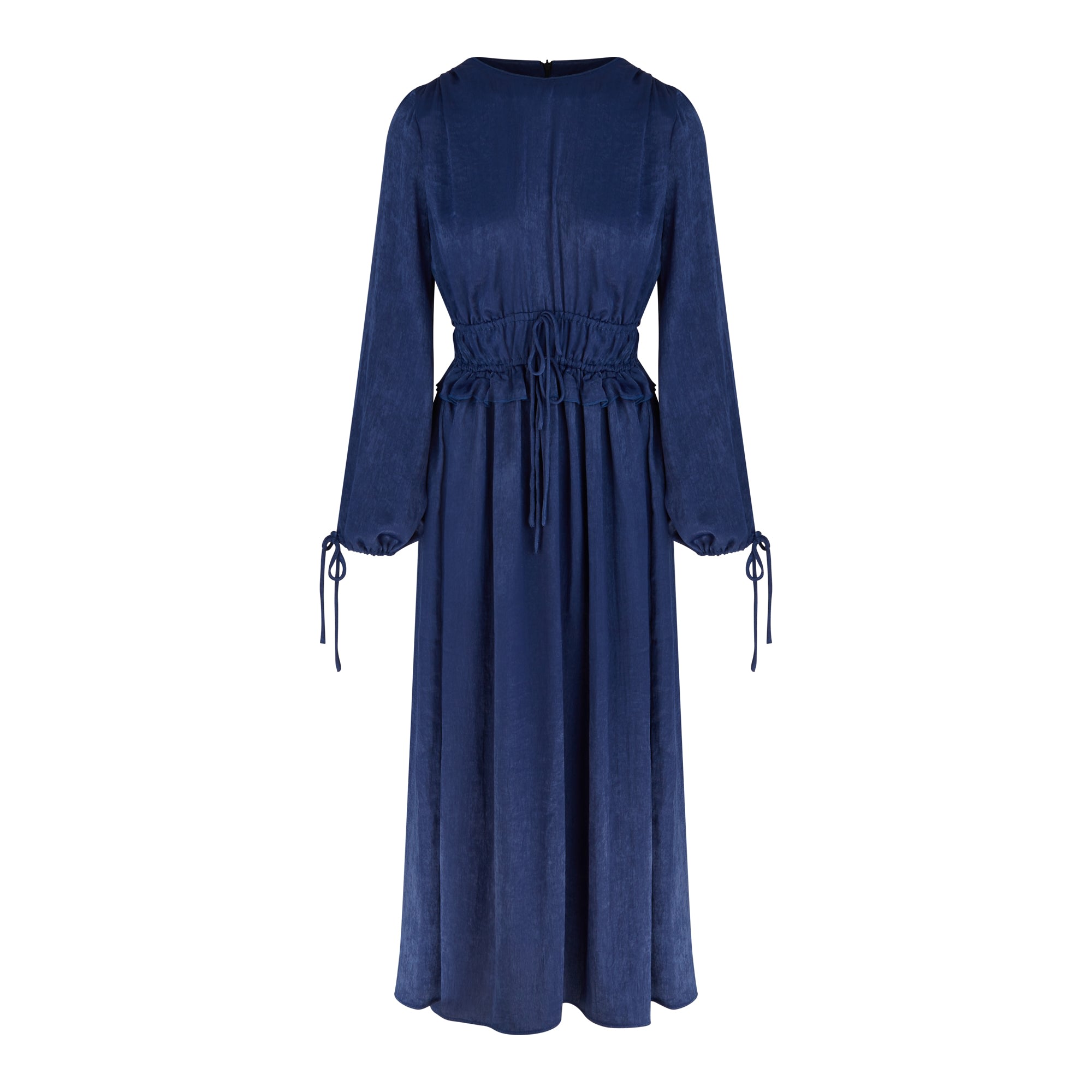 Women’s Dahlia Midnight Blue Long Dress Small Loom London