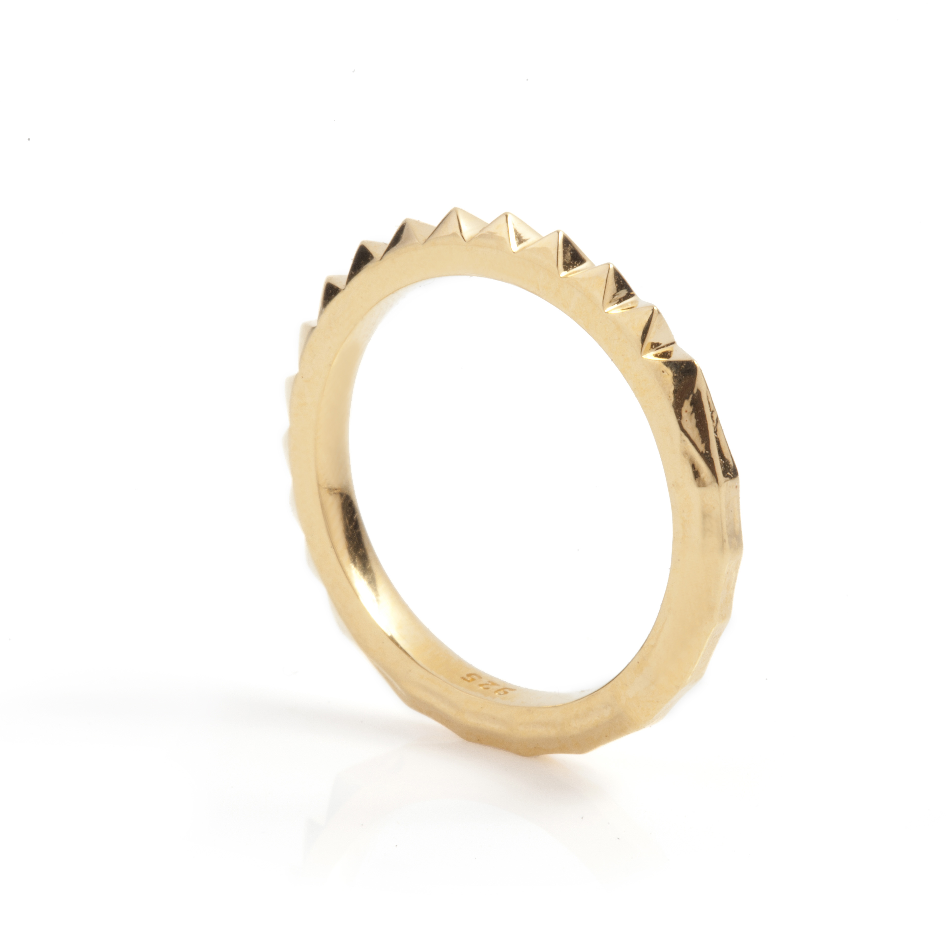 Women’s Crocodile Ring Gold Kasun