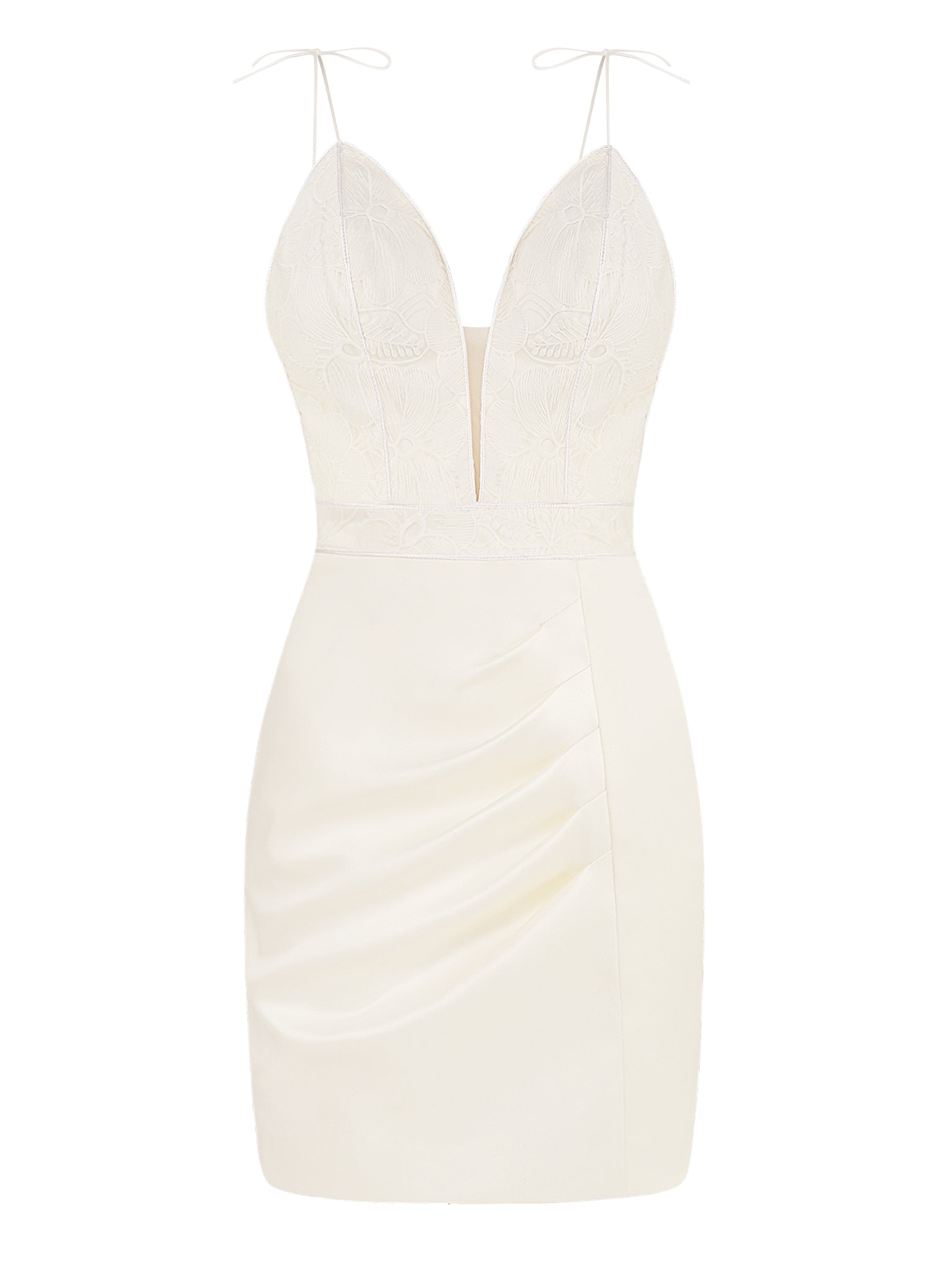 Women’s White Heaven Embroidered Organza Mini Dress - White Extra Small Tia Dorraine