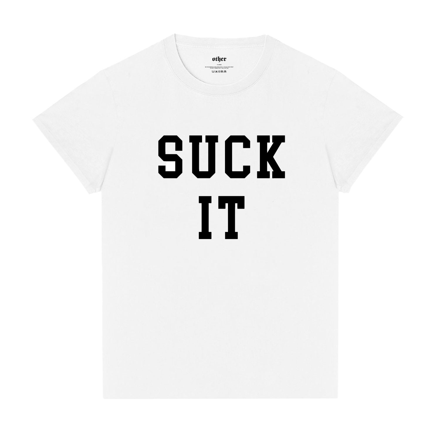 Women’s Suck It - T-Shirt - White Medium OTHER UK