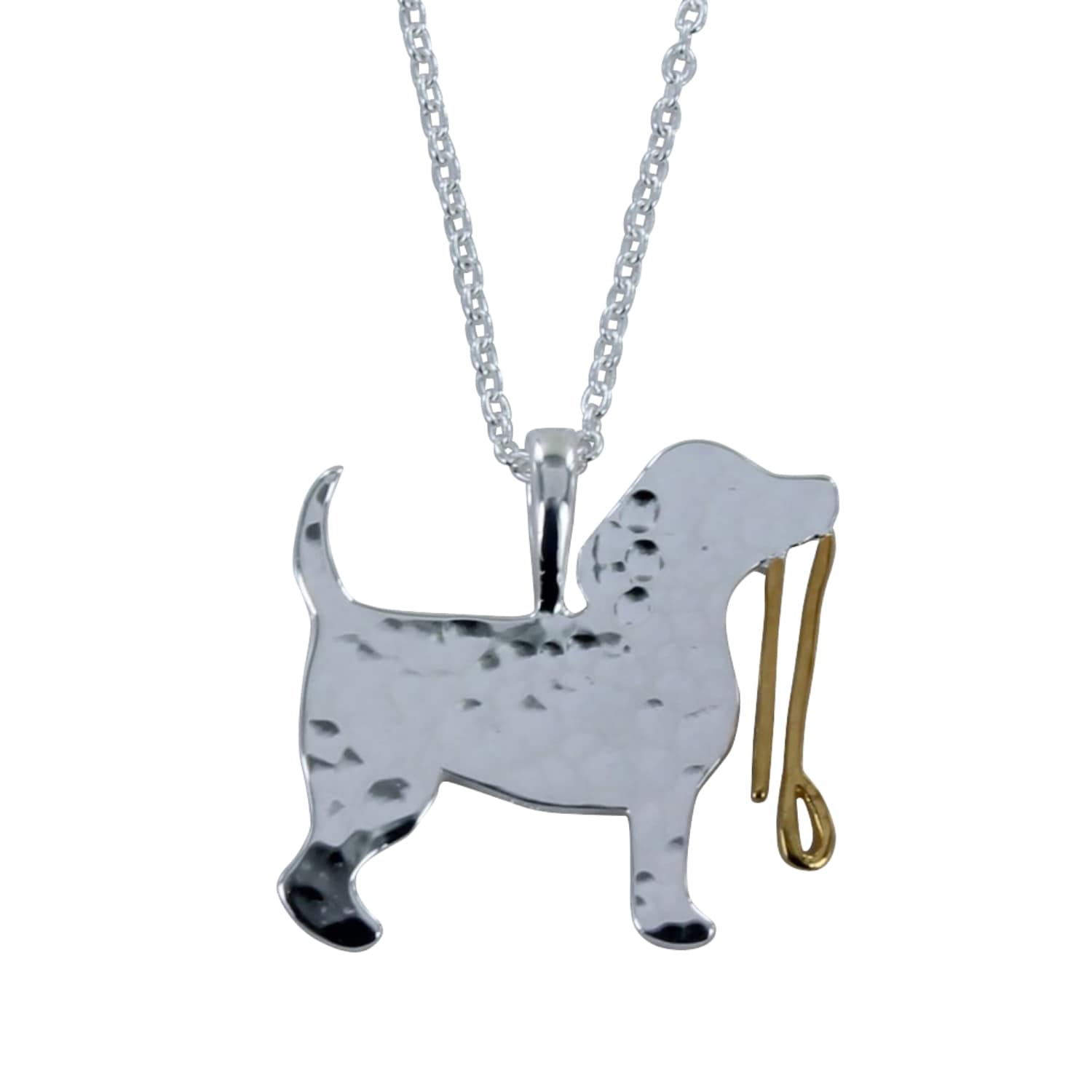 Women’s Silver / Gold Spot The Dog Sterling Silver Necklace Reeves & Reeves