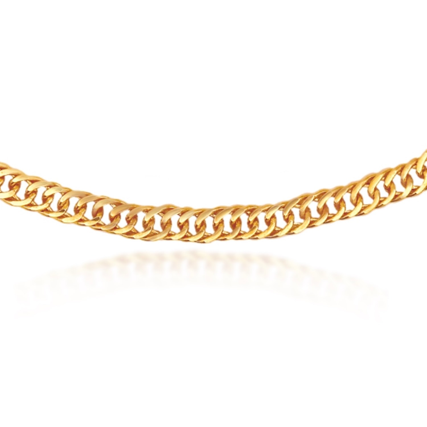 Women’s Gold Filled Double Cuban Chain Choker Midori Jewelry Co.