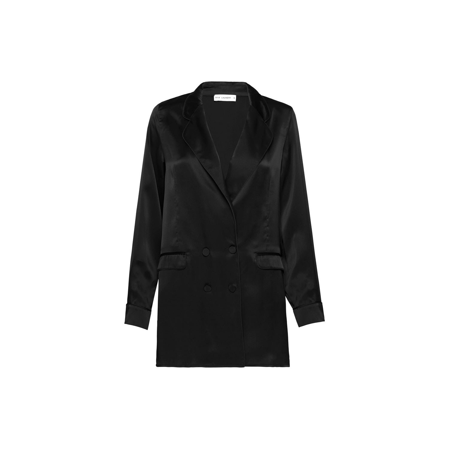 Women’s Relaxed Blazer - Black Extra Small Silk Laundry