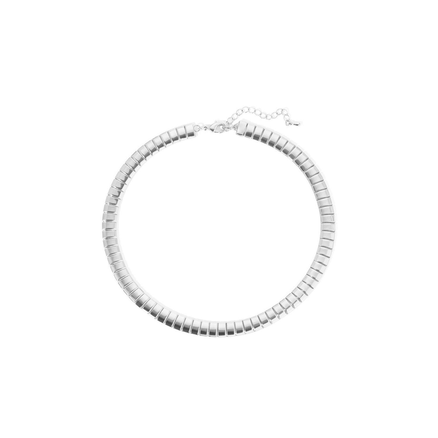 Women’s Camila Herringbone Chain Necklace - Silver Naiia