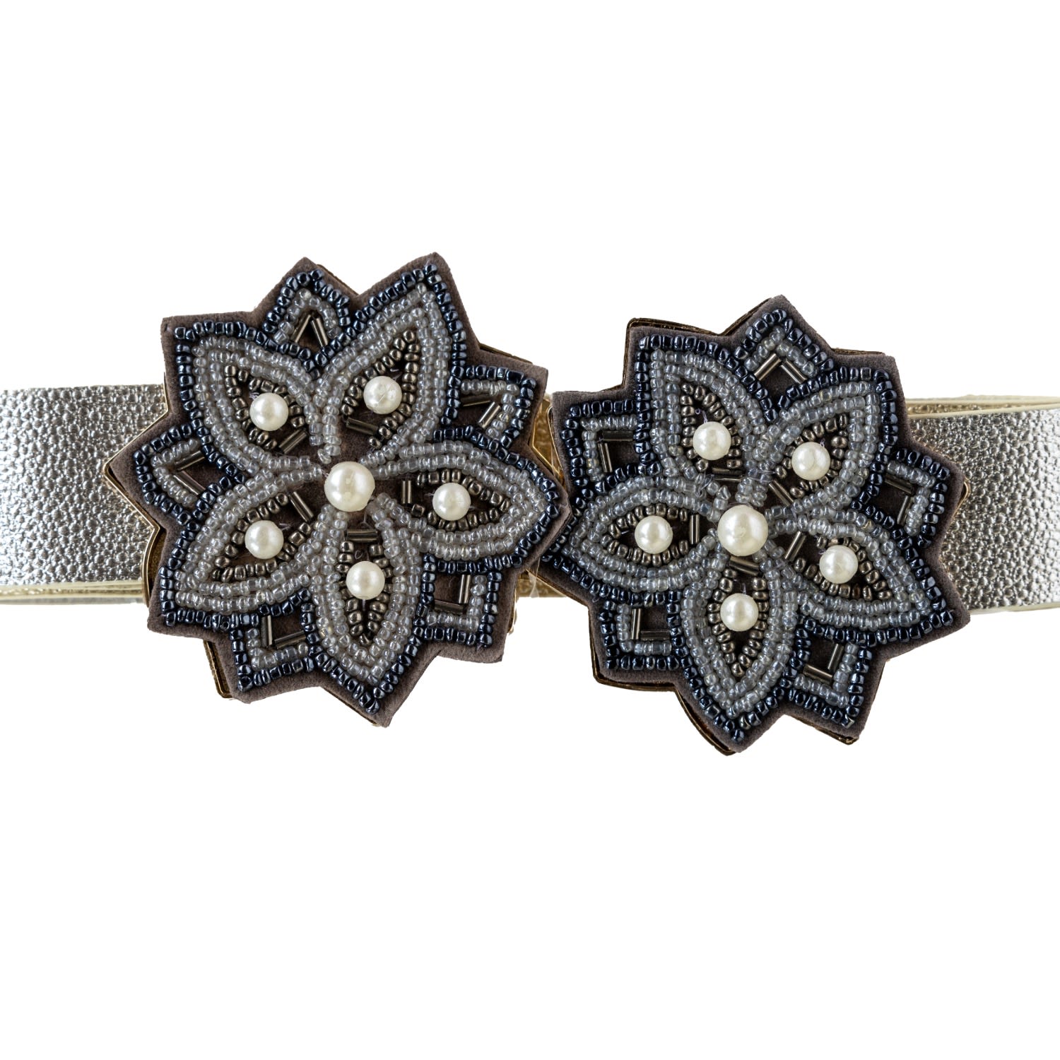 Women’s Grey Pearl Jam Belt And Buckle Love, Ceil