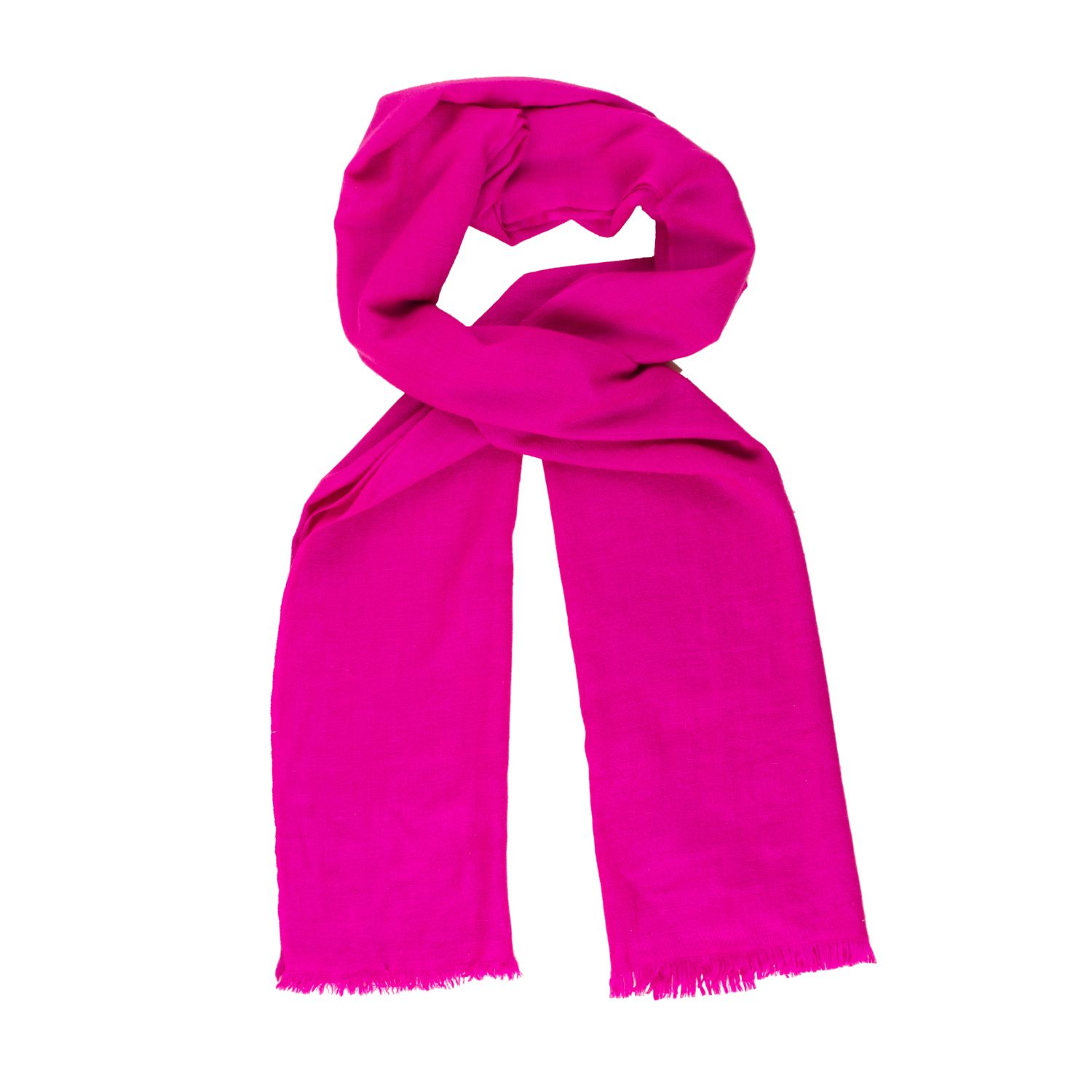 Women’s Pink / Purple Fuchsia Pure Pashmina Scarf One Size Heritagemoda