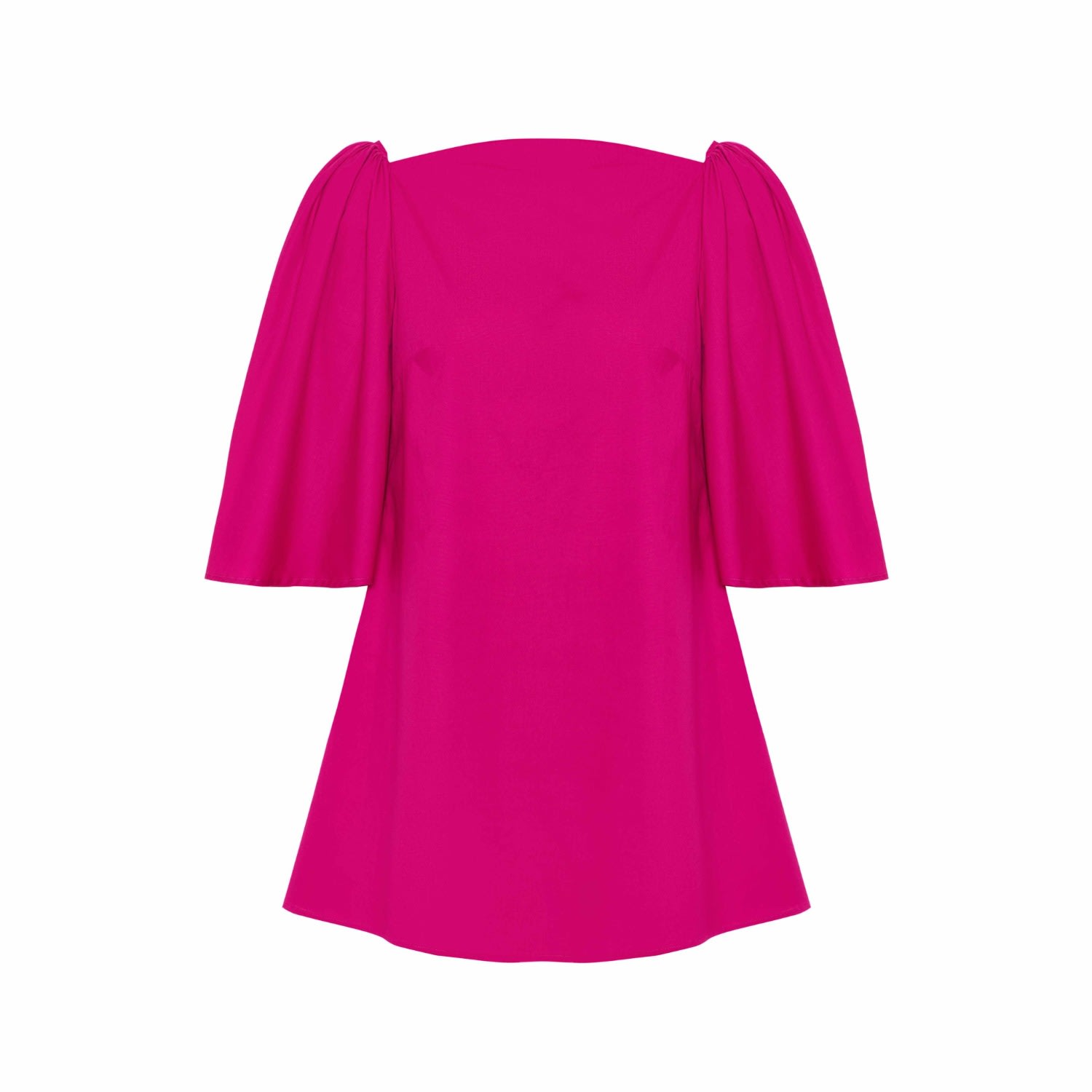 Women’s Pink / Purple Delphine Volume Sleeve Mini Dress - Fleur Pink Extra Large Blue Nude