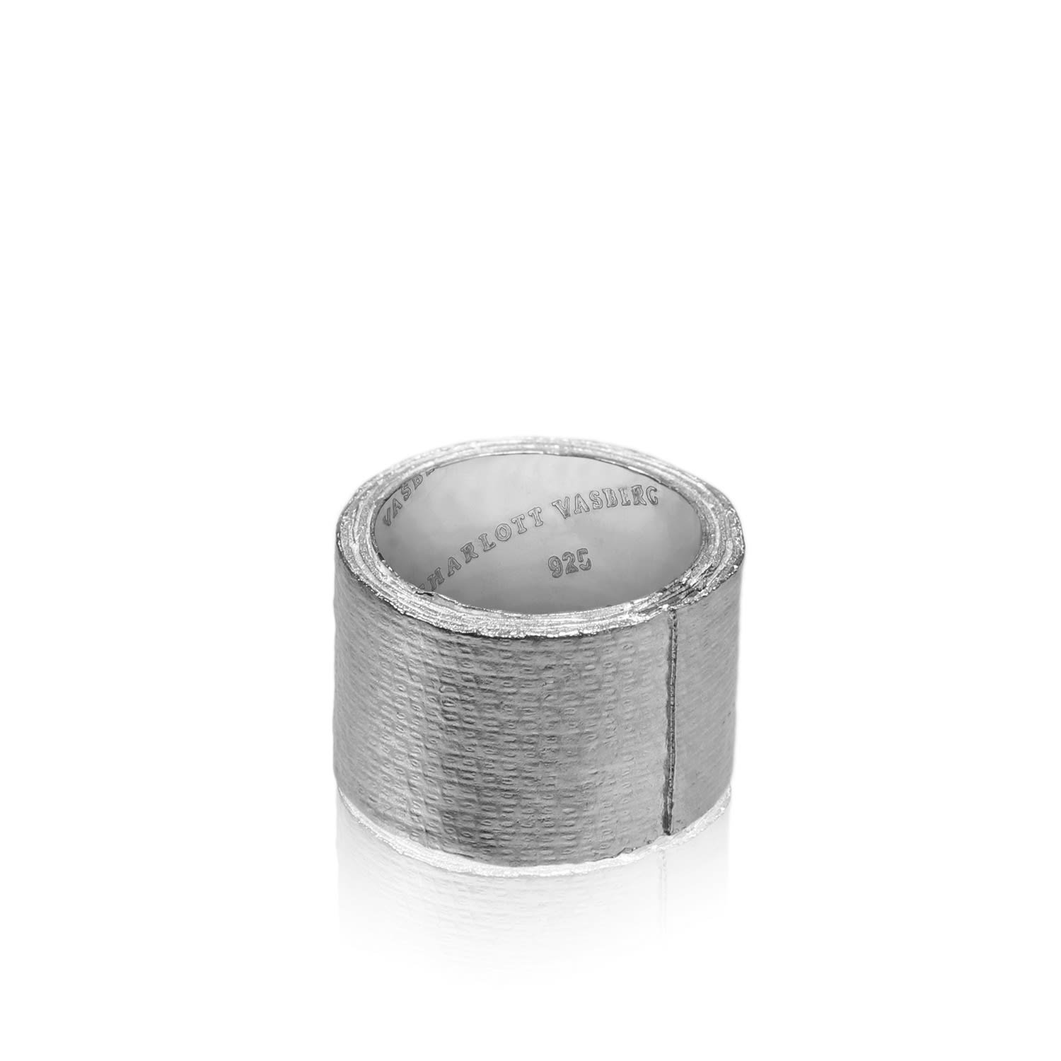 Women’s Gaffa Tape Fifteen Mm Ring Silver Charlott Vasberg