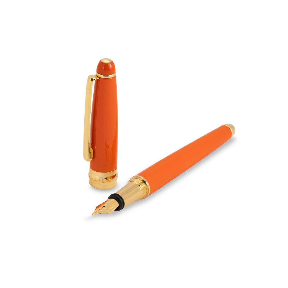 Yellow / Orange Minny Big Fountain Pen Mandarin Campo Marzio Roma 1933