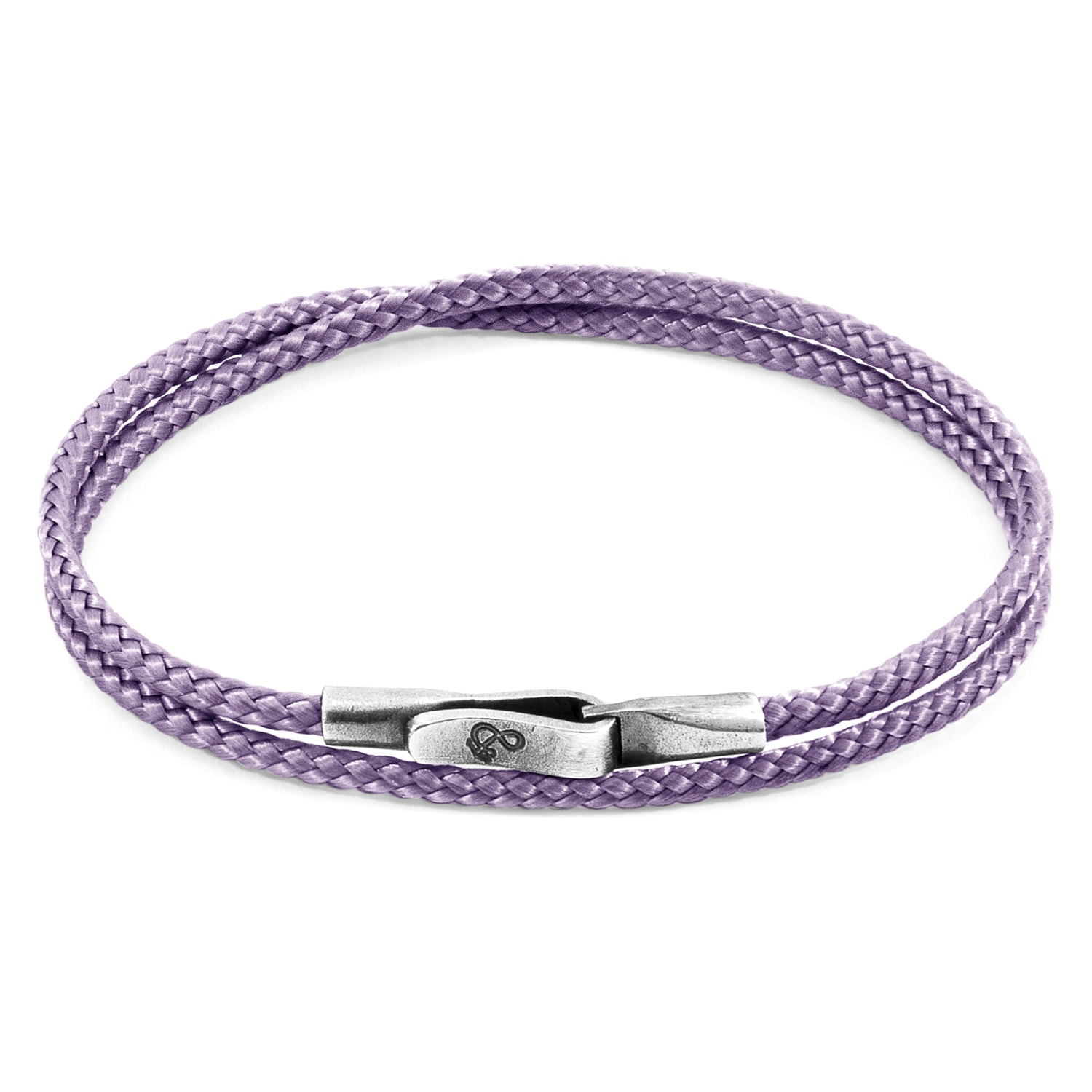 Women’s Pink / Purple Lilac Purple Liverpool Silver & Rope Bracelet Anchor & Crew