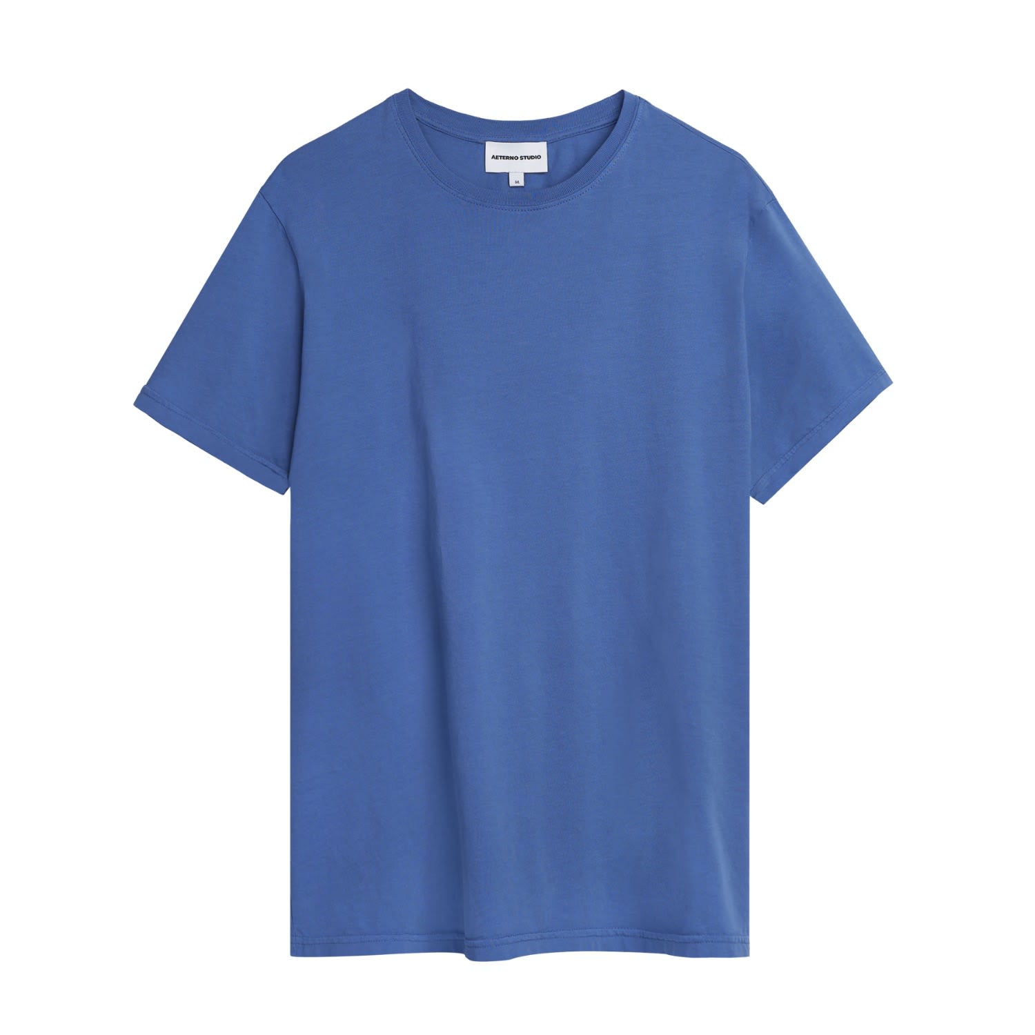 Men’s Giullari Organic Cotton Crew Neck T-Shirt - Blue Extra Large Aeterno Studio