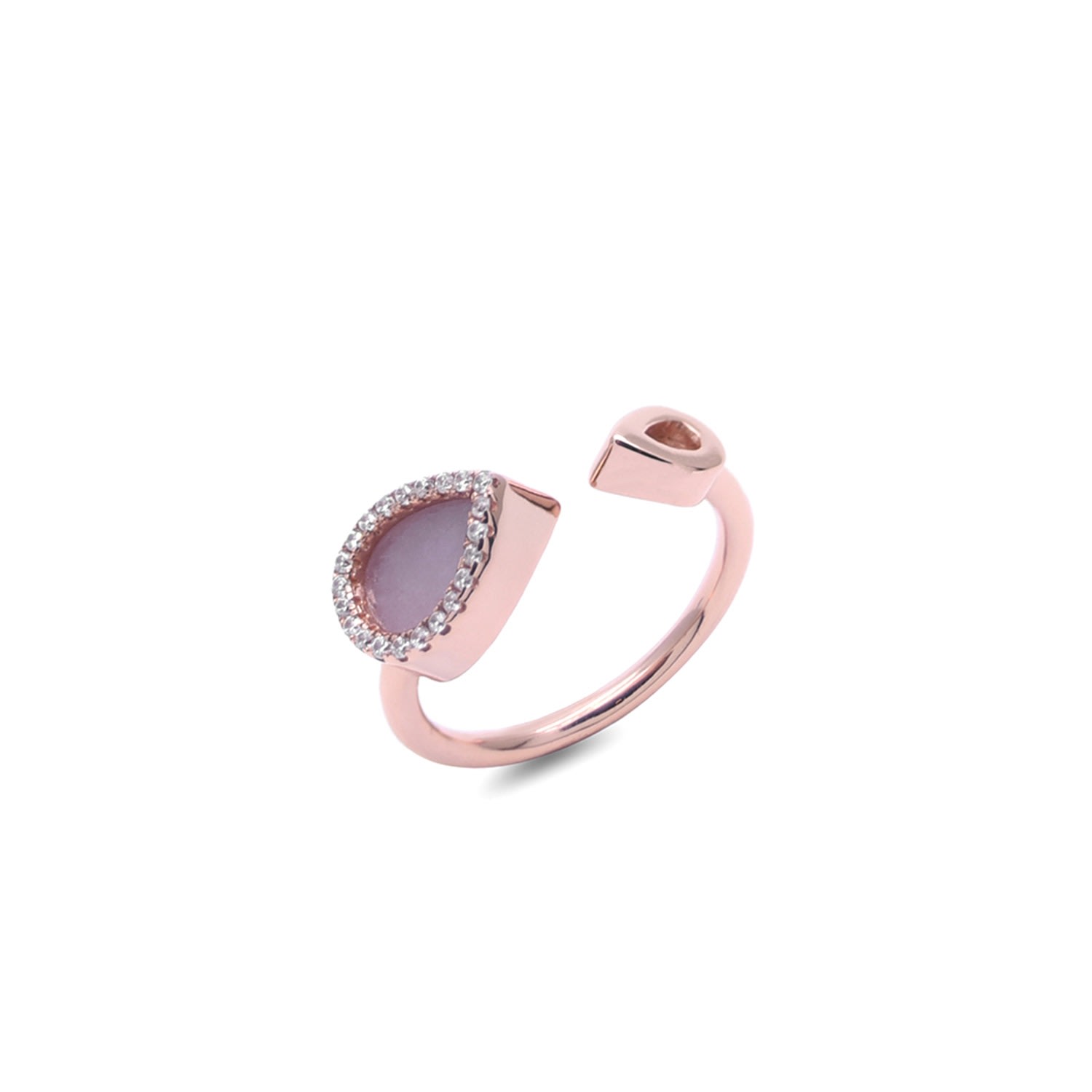 Women’s Aqua Open Ring In Lavender Jade Jadeite Atelier