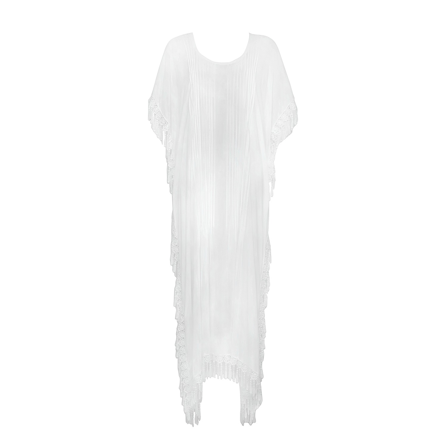 Women’s The Dream Catcher Maxi Kaftan White One Size House of Dharma