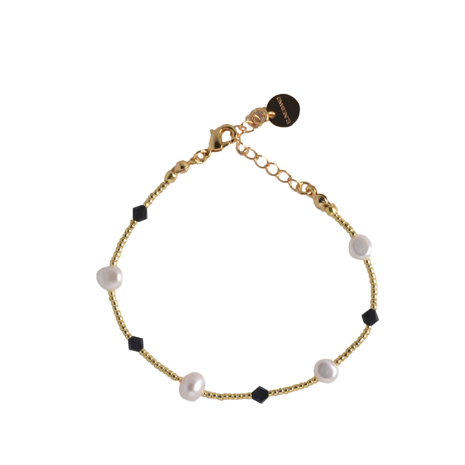 Women’s Black / Gold Lilao Bracelet Eline Bang