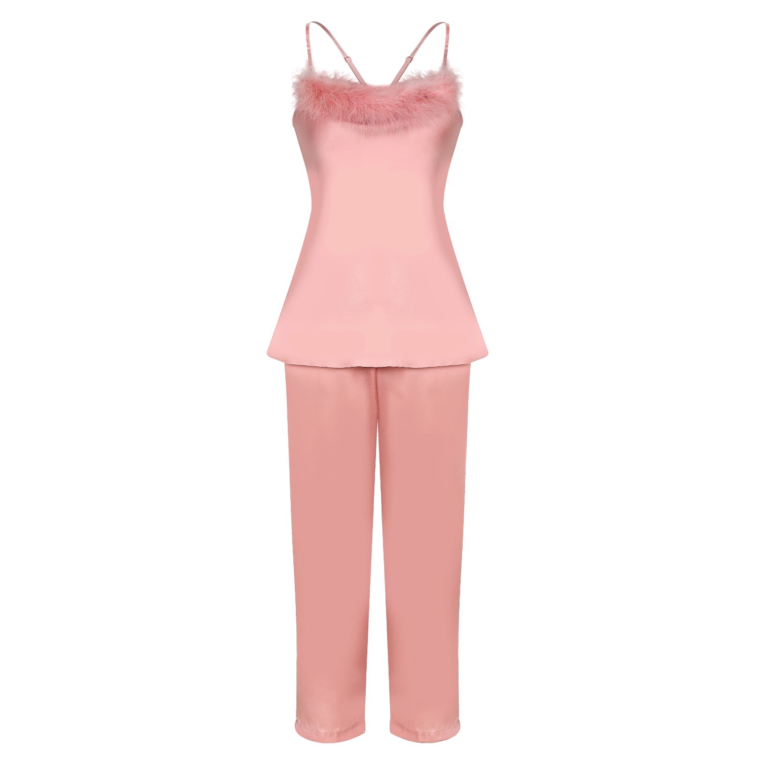 Women’s Rose Gold Satin Pyjama Set Belina Small X Intima