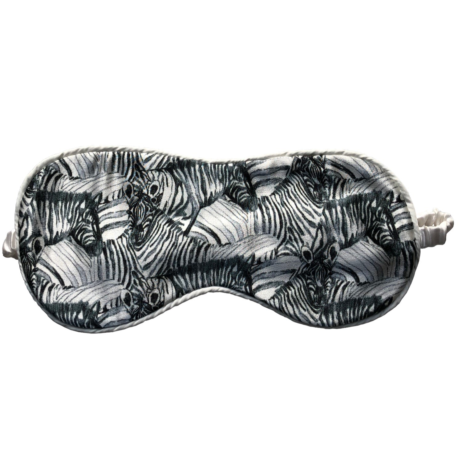 Zebra 100% Silk Eye Mask Gelso Milano