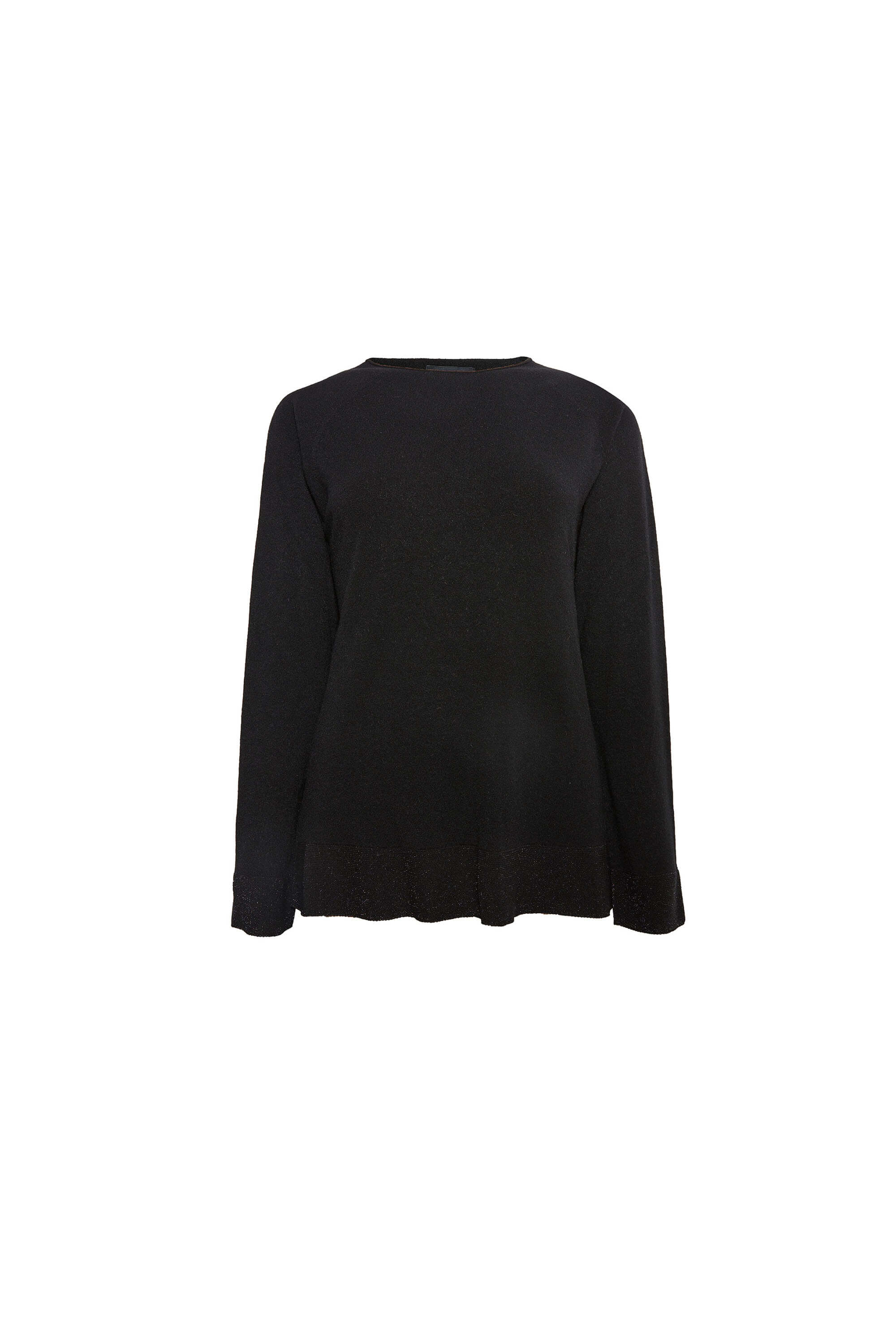 Women’s Lurex Detail Jumper Black Extra Small James Lakeland