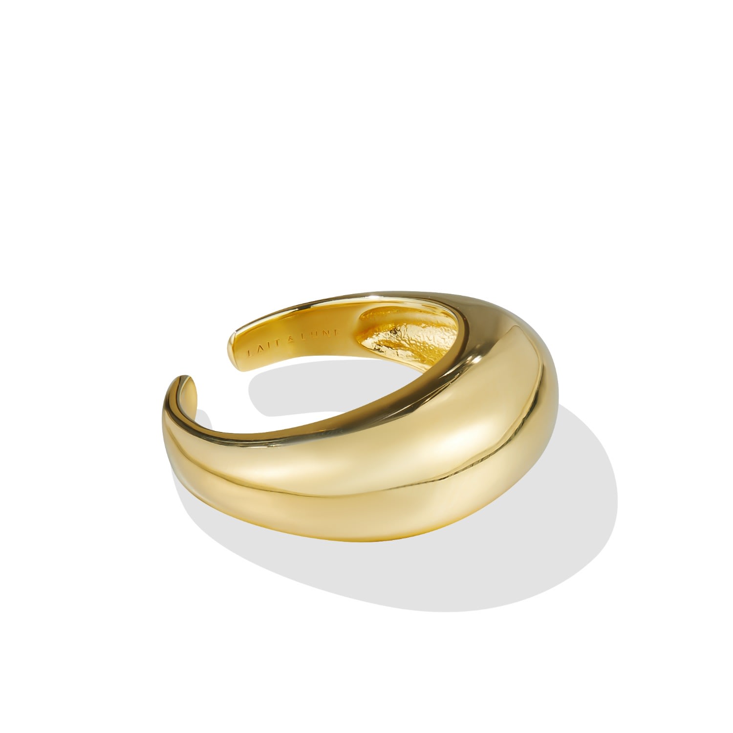 Women’s Vortex Dome Ring - 18K Gold Vermeil Lait & Lune