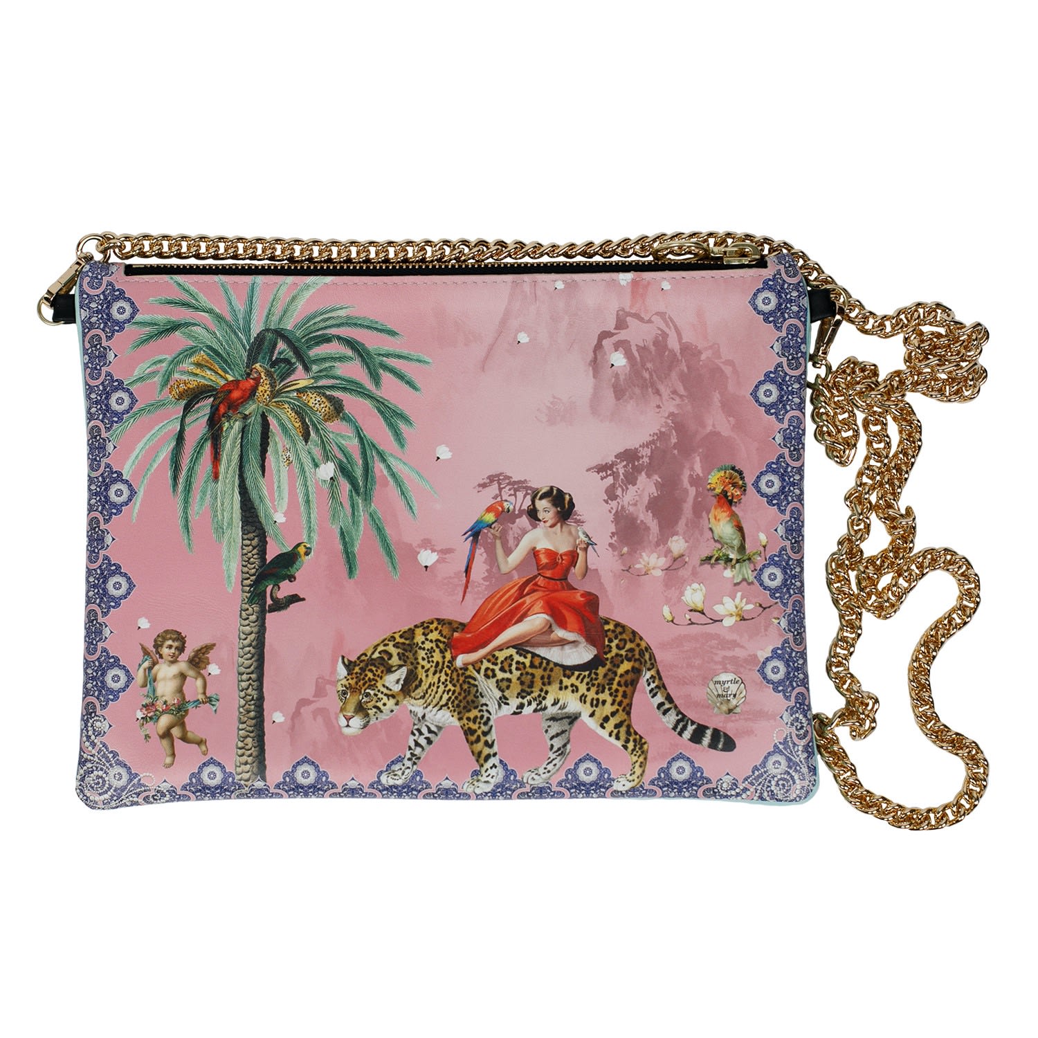 Women’s Pink / Purple Mary Cross Body Bag - Pink & Purple Myrtle & Mary