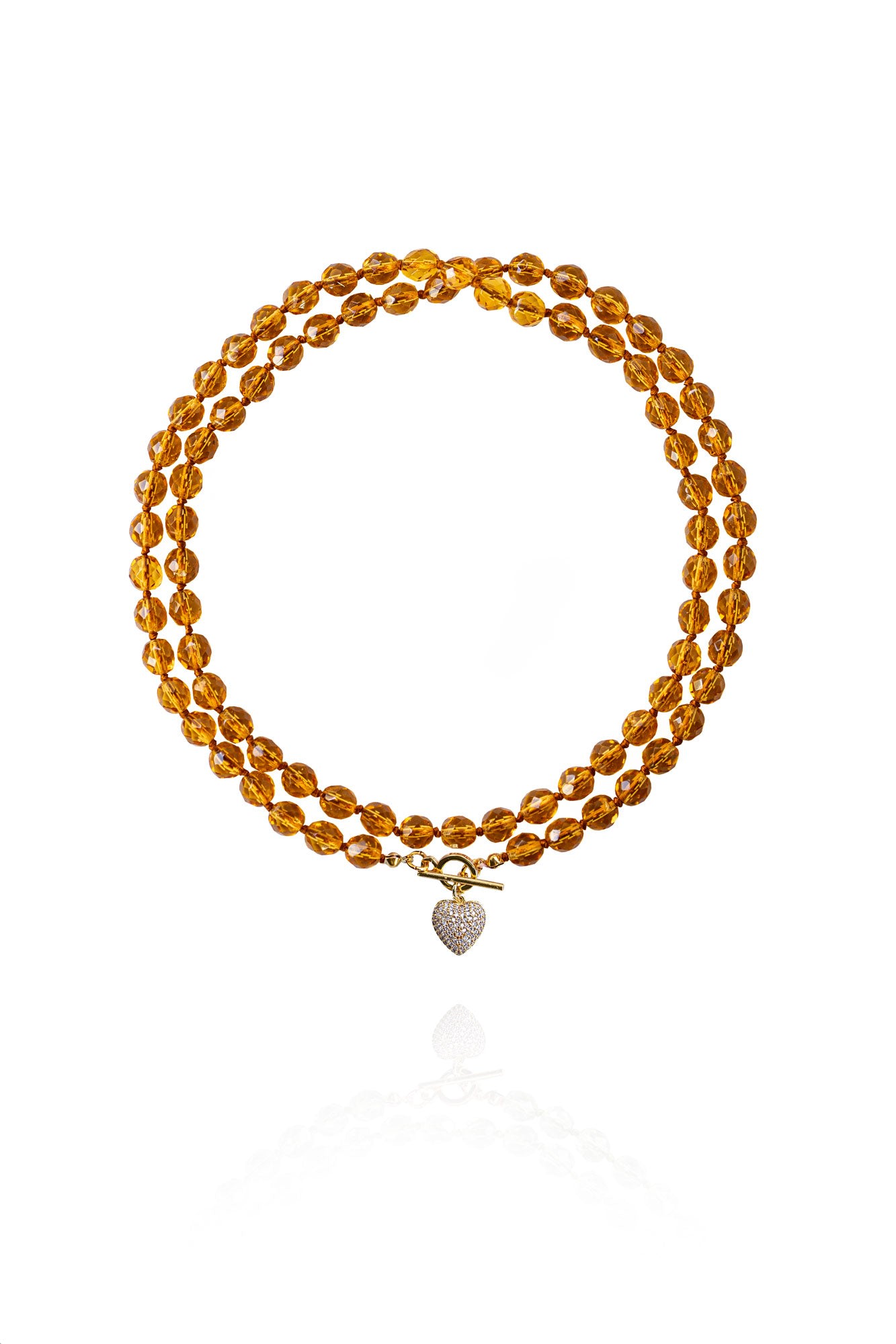 Women’s Yellow / Orange Leni Loop Necklace In Honey Saule Label