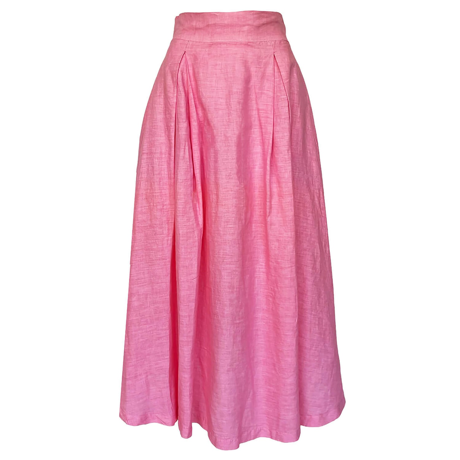 Women’s Pink / Purple Maxi Balloon Linen Skirt - Hydrangea Extra Large Haris Cotton