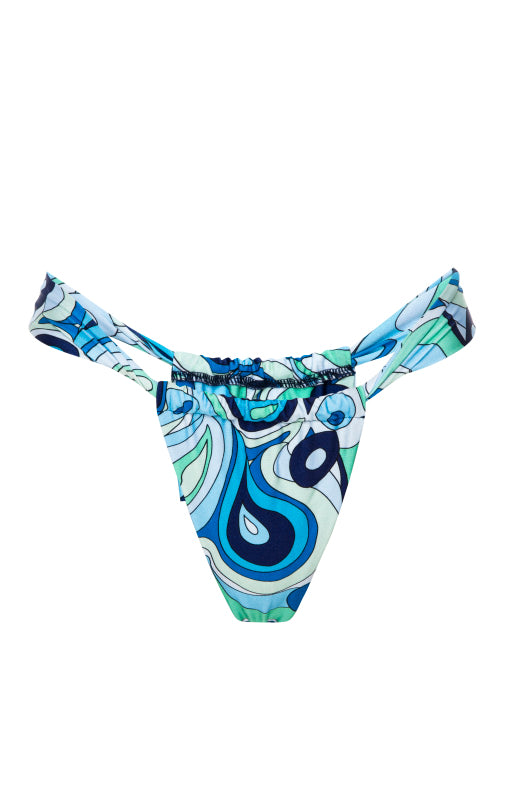 Women’s Blue Delilah Wide- Abalone Extra Small Kamari Swim Llc