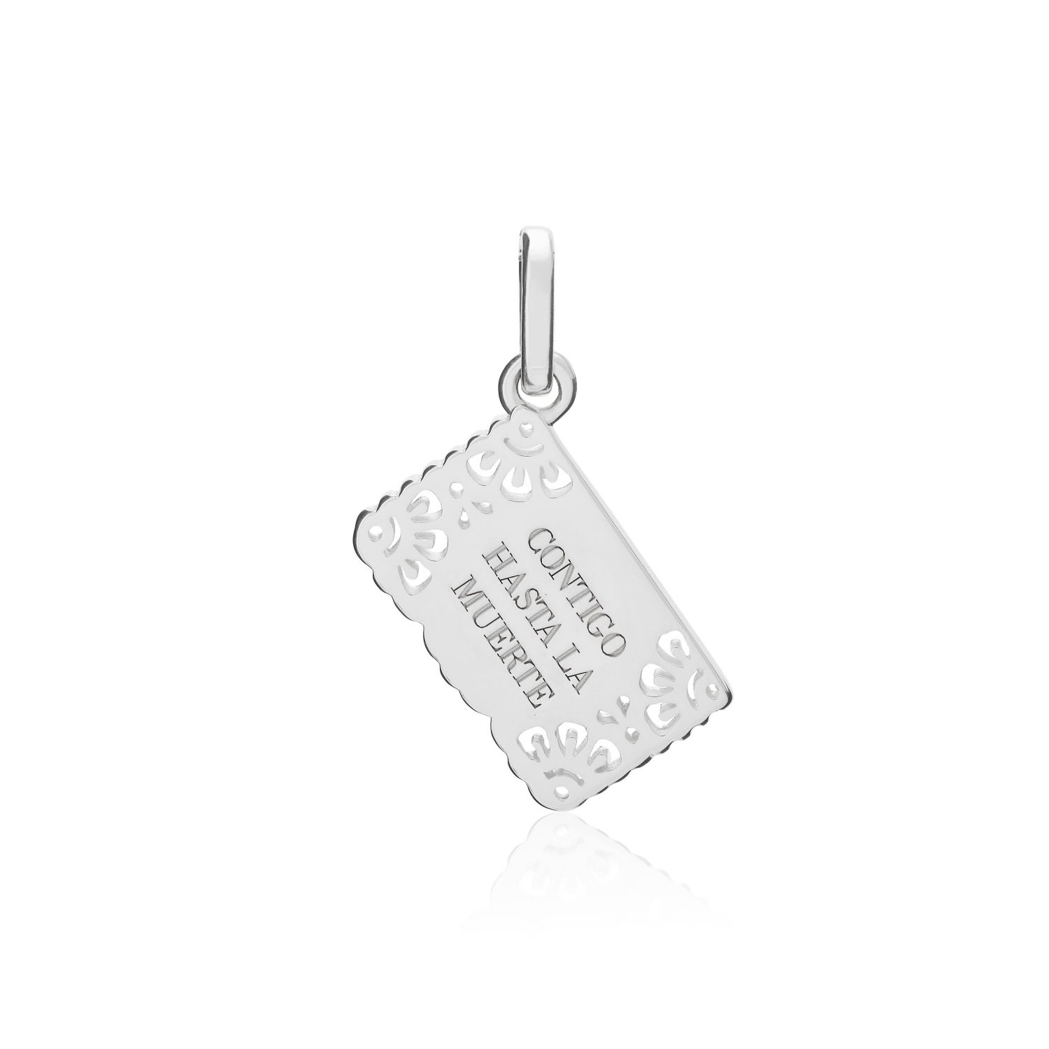Women’s Exquisitely Detailed ’Till Death Do Us Part’ Charm Handmade In Sterling Silver Tane Mexico 1942