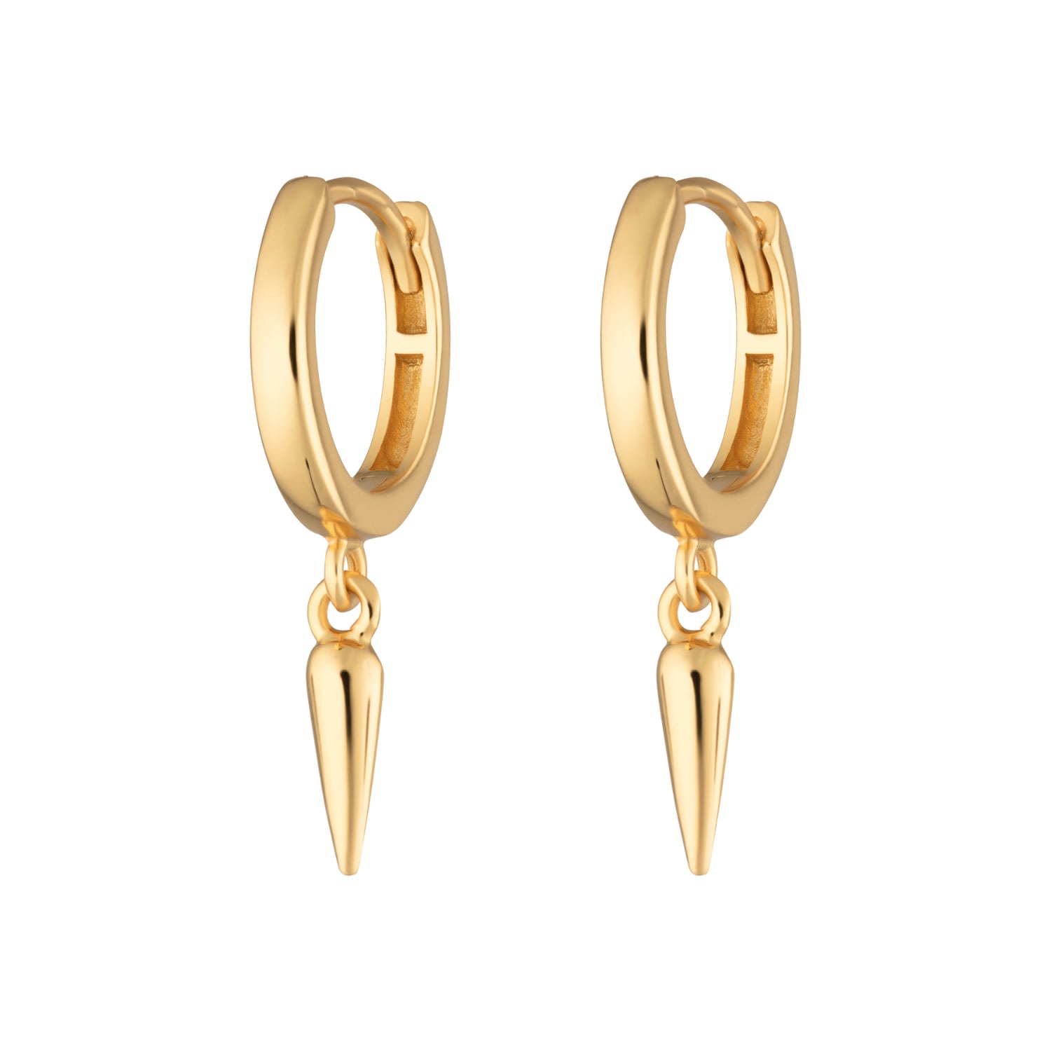 Women’s Gold Claw Charm Hoop Earrings Scream Pretty