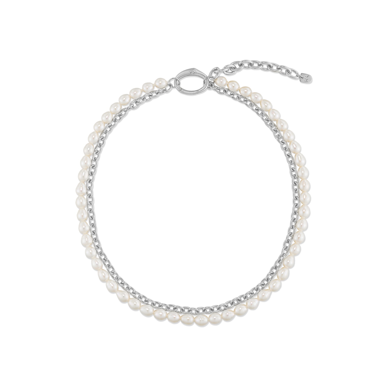 Women’s Silver / White Heradi White Gold Plated Pearl Necklace Tami & Tami