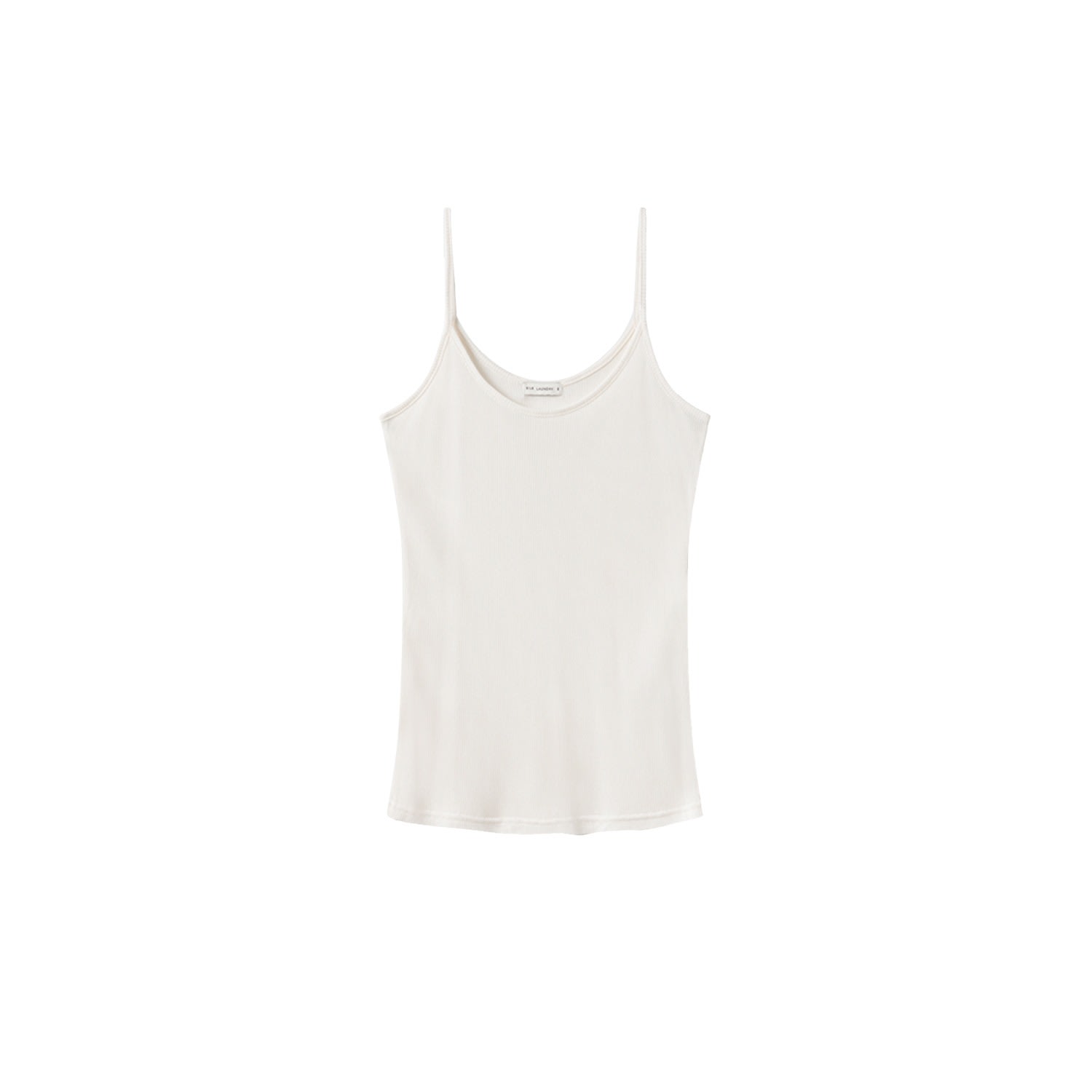 Women’s Ribbed Cami - White Medium Silk Laundry