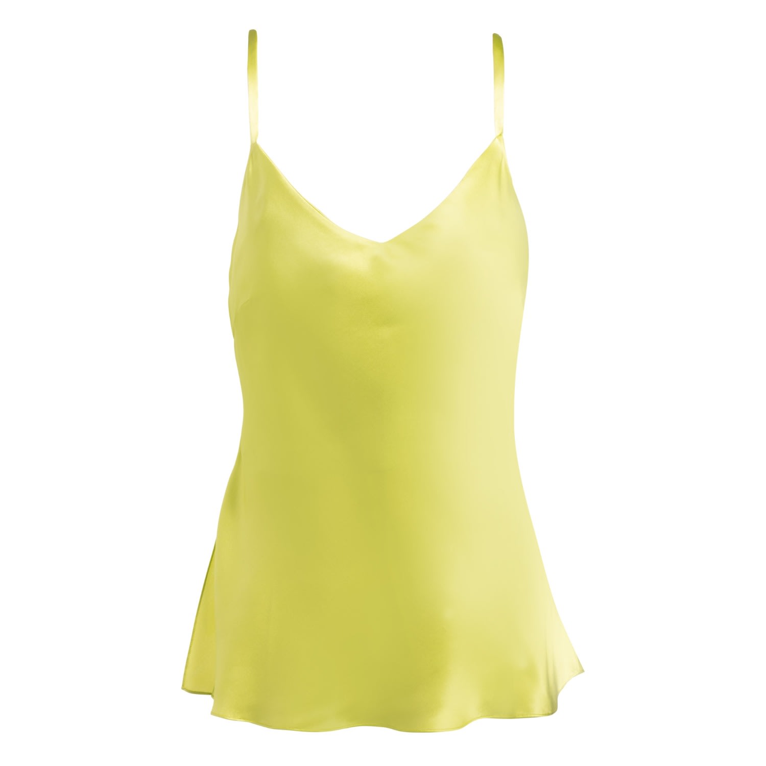 Women’s Green / Yellow / Orange Silk Camisole In Citron 4Xl Je MÃ©rite