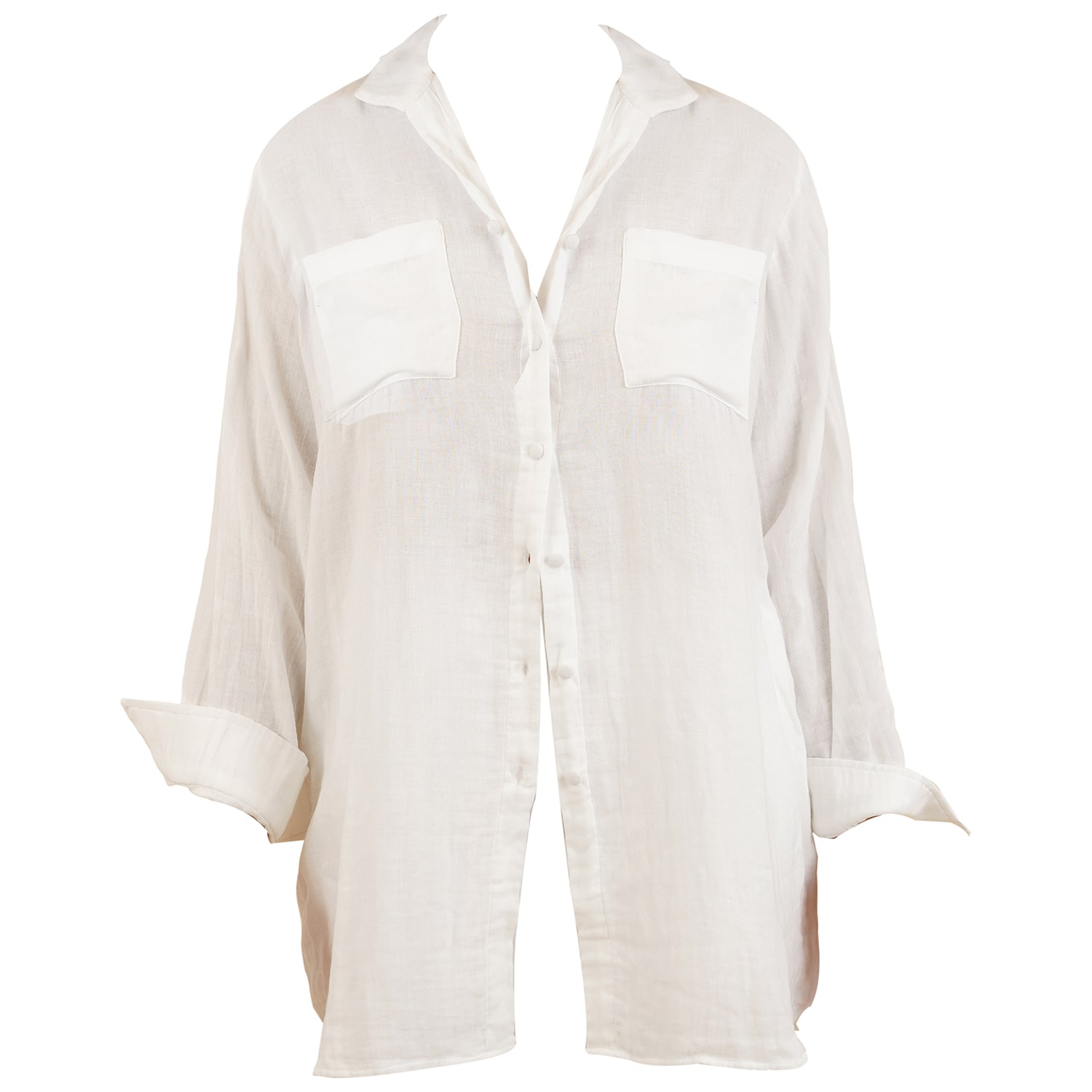 Women’s White Julia Shirt Medium Tunika