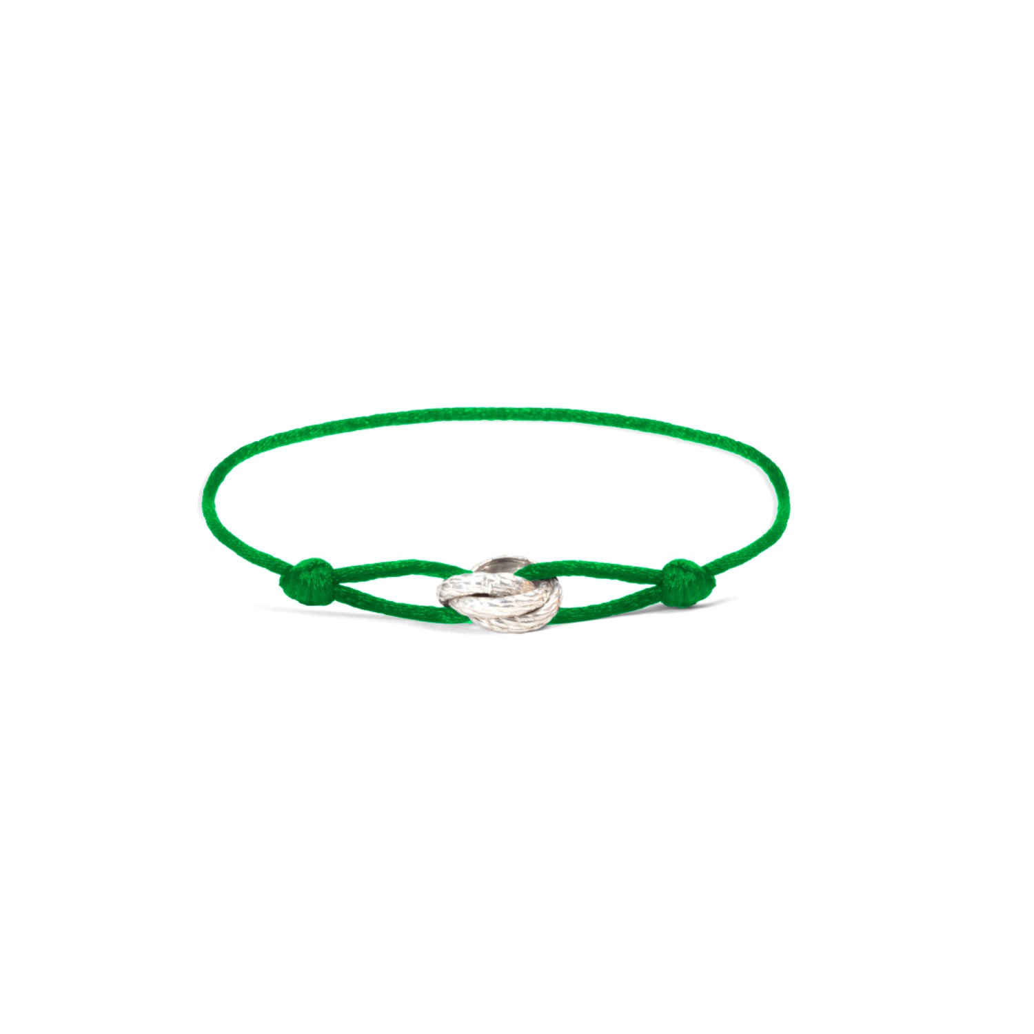 Women’s Green / Silver Trinity Medusa Bracelet Emerald Green Cord Wild Sons