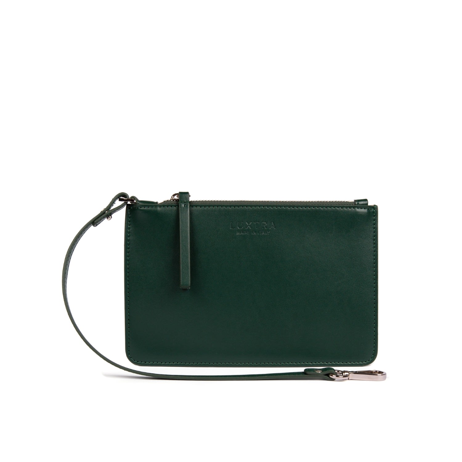 Women’s Green Wristlet Pouch / Appleskin Leather One Size Betterleather Collective