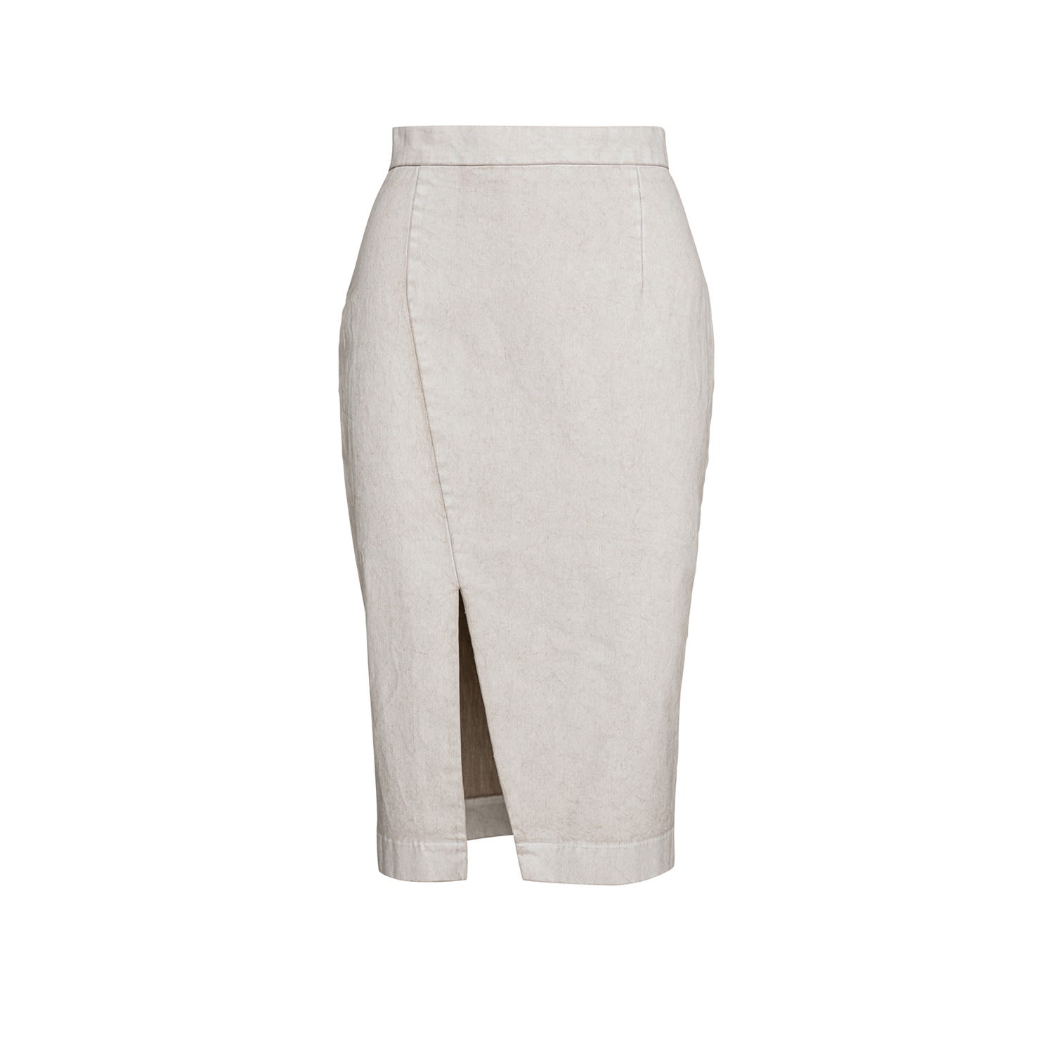 Women’s Neutrals Cream Pencil Skirt In Sand Medium Conquista