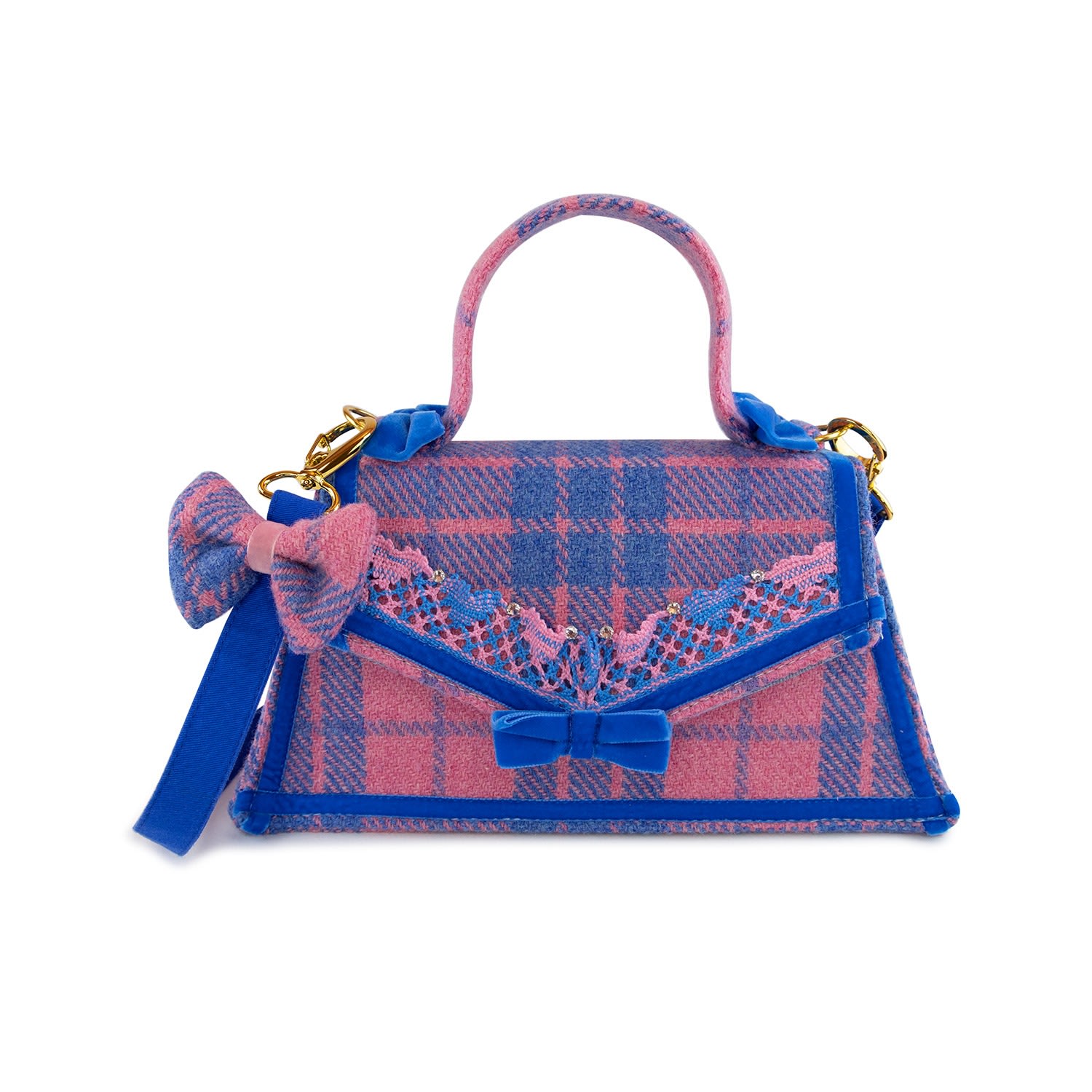 Women’s Fantastic Tweed Bag - Blue One Size Graciela & Grace