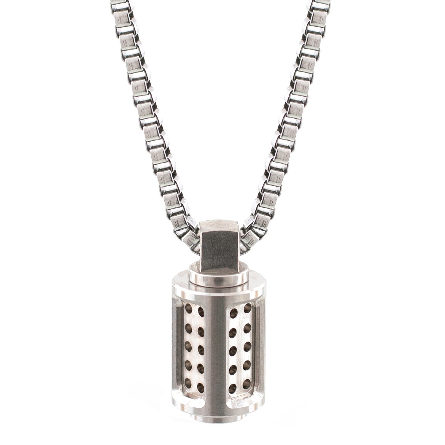 Men’s Silver Aero Stainless Steel Necklace Bailey of Sheffield