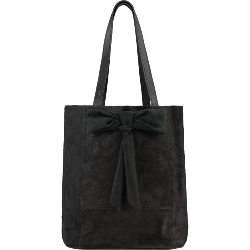 Black Bow Calf Hair Women’s Tote Shoulder Bag Byyey One Size Brix+Bailey