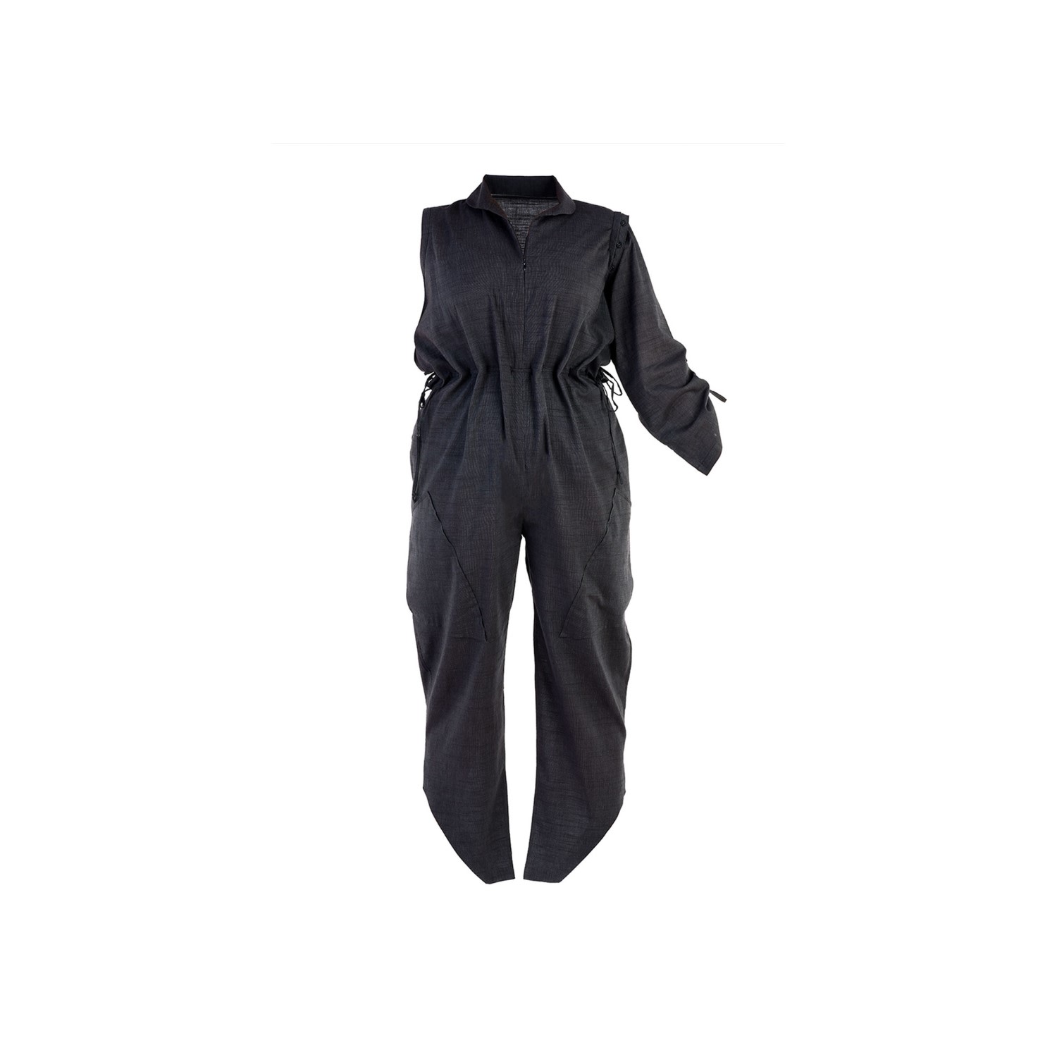 Women’s Black / Blue / White Lazim - Lazmi Jumpsuit - Off White S/M MÄ“ru