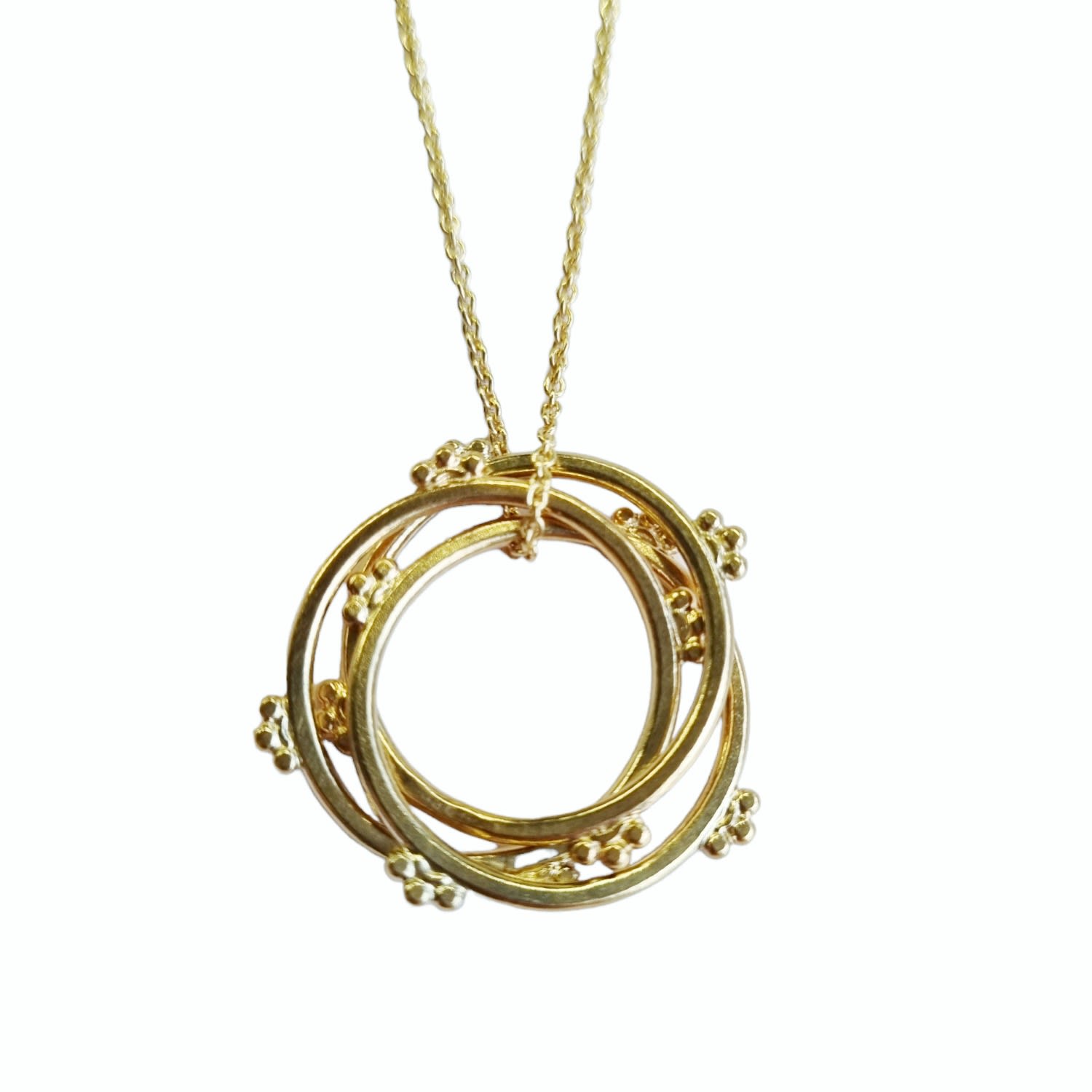 Women’s Yellow Gold Plated Crown Russian Ring Necklace Posh Totty Designs