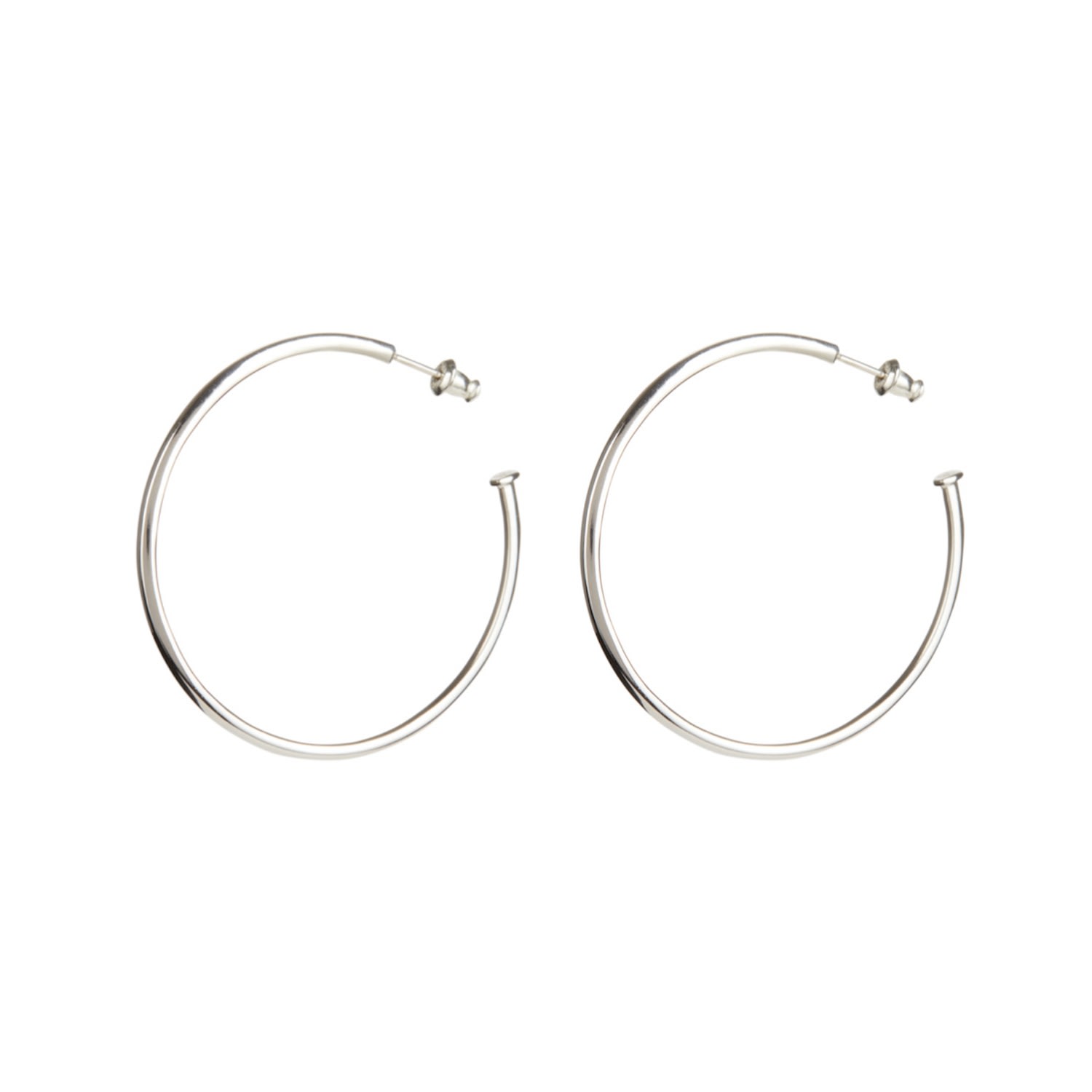 Women’s 50Mm Silver Terra Hoops Rachel Entwistle Jewellery