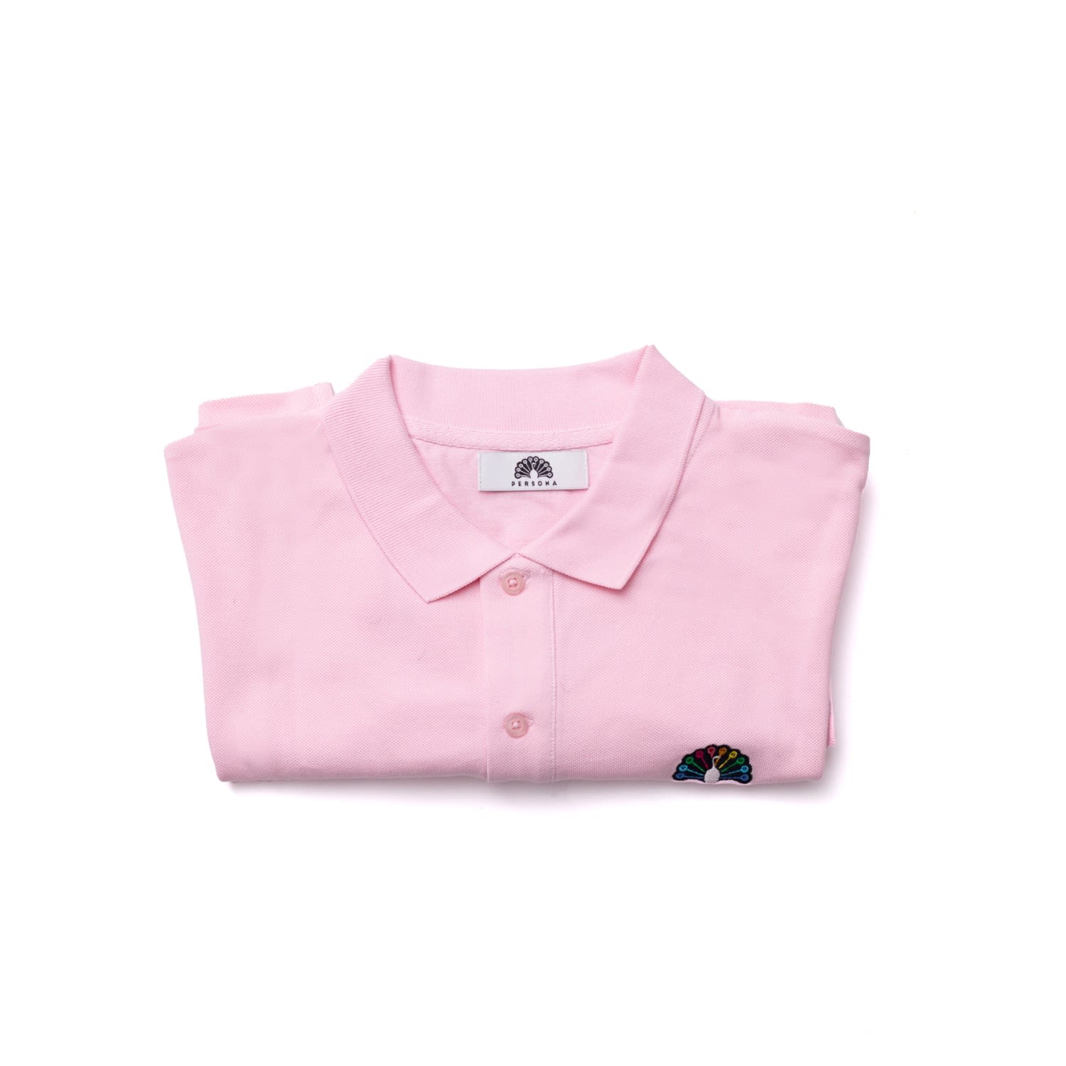 Pink / Purple Pink Pique Cotton Polo T-Shirt For Men Small Persona