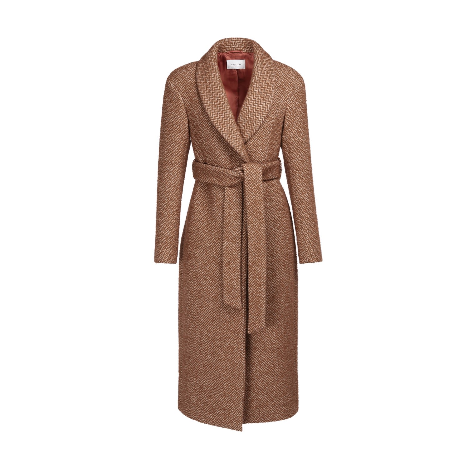 Women’s Brown Limited Edition Alpaca Coat Extra Small Vulto